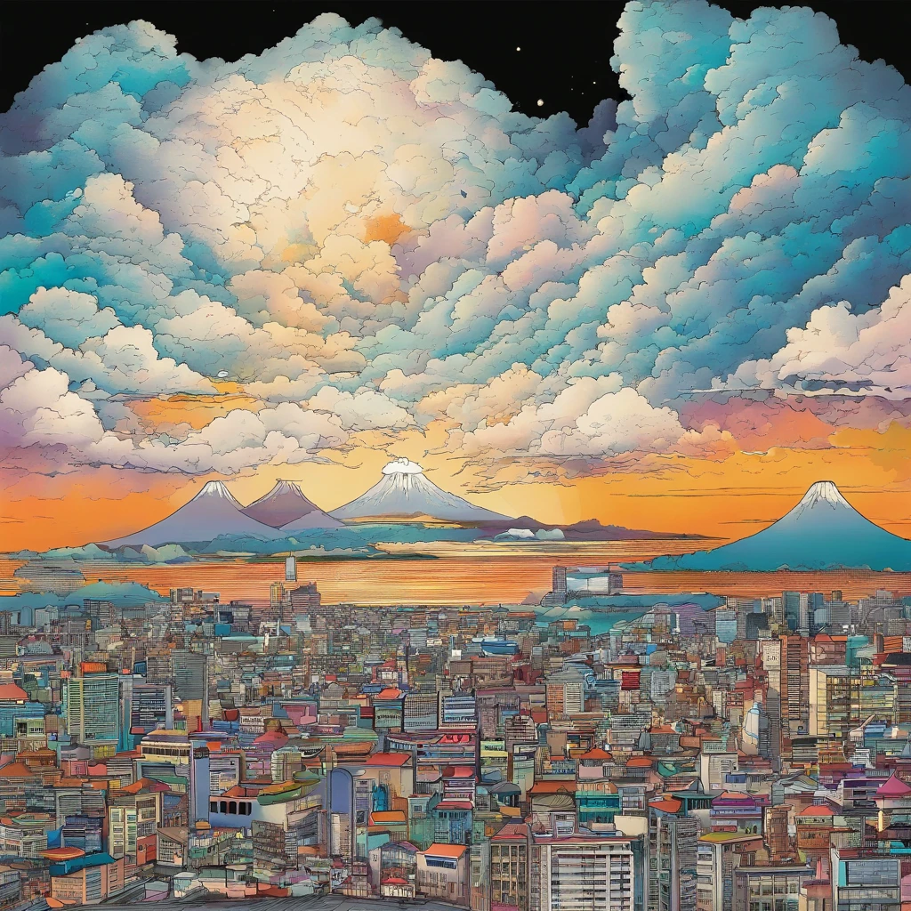 Baixo Rt. 66 Antes da Grande Tempestade, Nostalgic, Annual lighting exhibition, nuvens cumulonimbus, voluminetric lighting, big sky