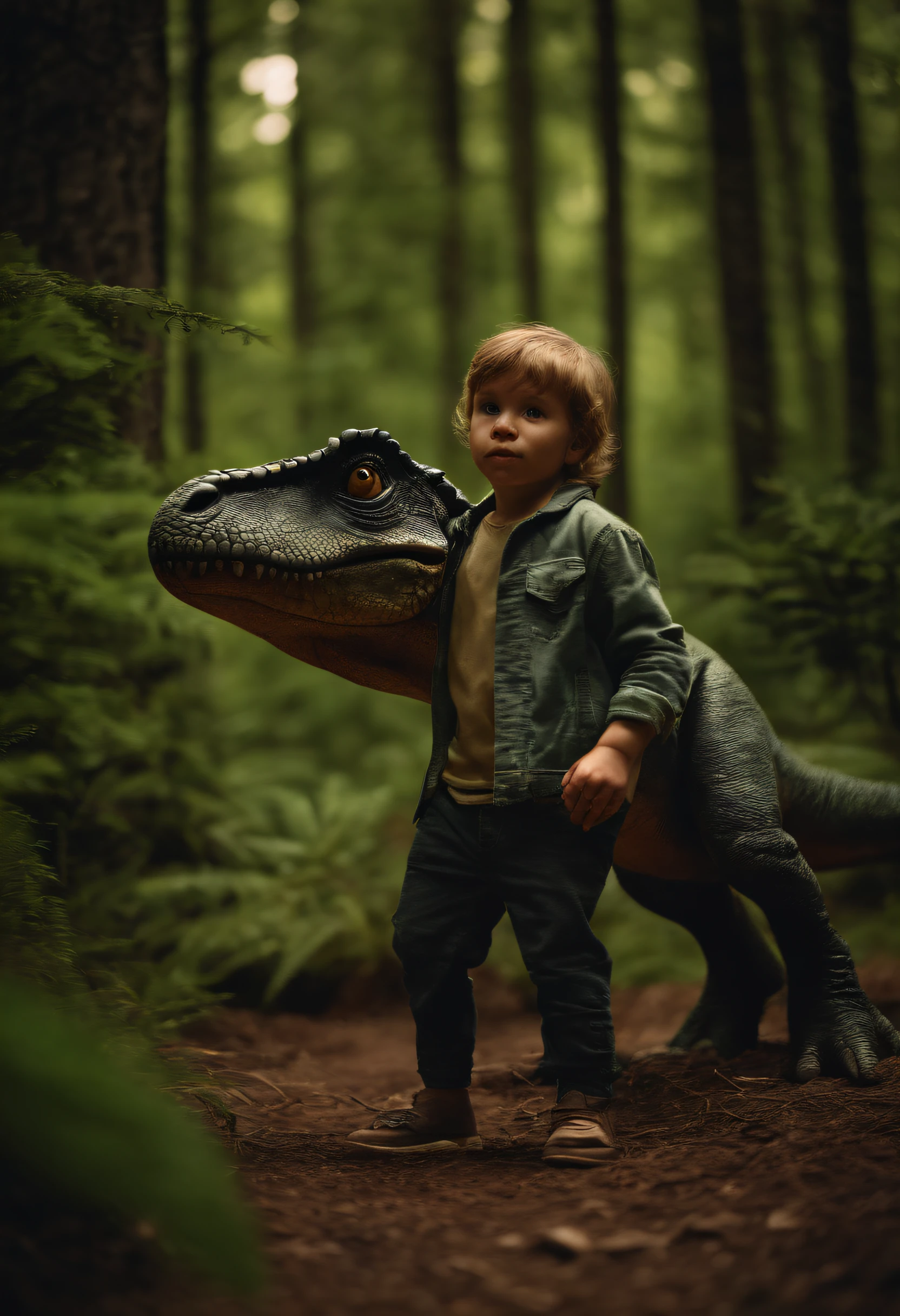 Here is a photo of a 3D  in a forest created by dinosaurs! Isn’t it cool?