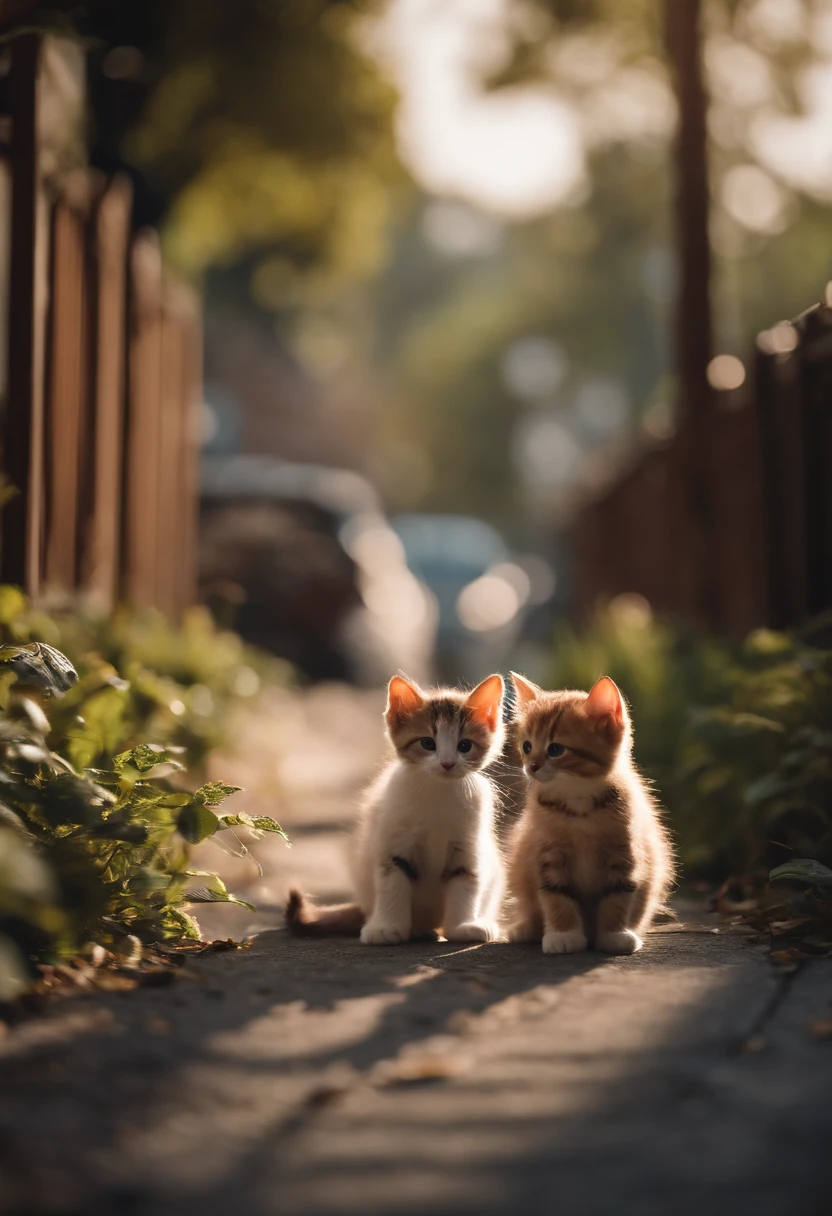 I have two little kittens, a cute little cat, cute kittens, Cutest, Incredibly cute, Adorable and cute, And cute and lovely. They are walking down the street with backpacks, Walking together, commute, Proudly walk down the street, And the cat is walking. They are cute in the style of 🍂 and 🍁, Adorable and cute, Cute and adorable, oh, nice and cute. They are known as real-life Tom and Jerry.