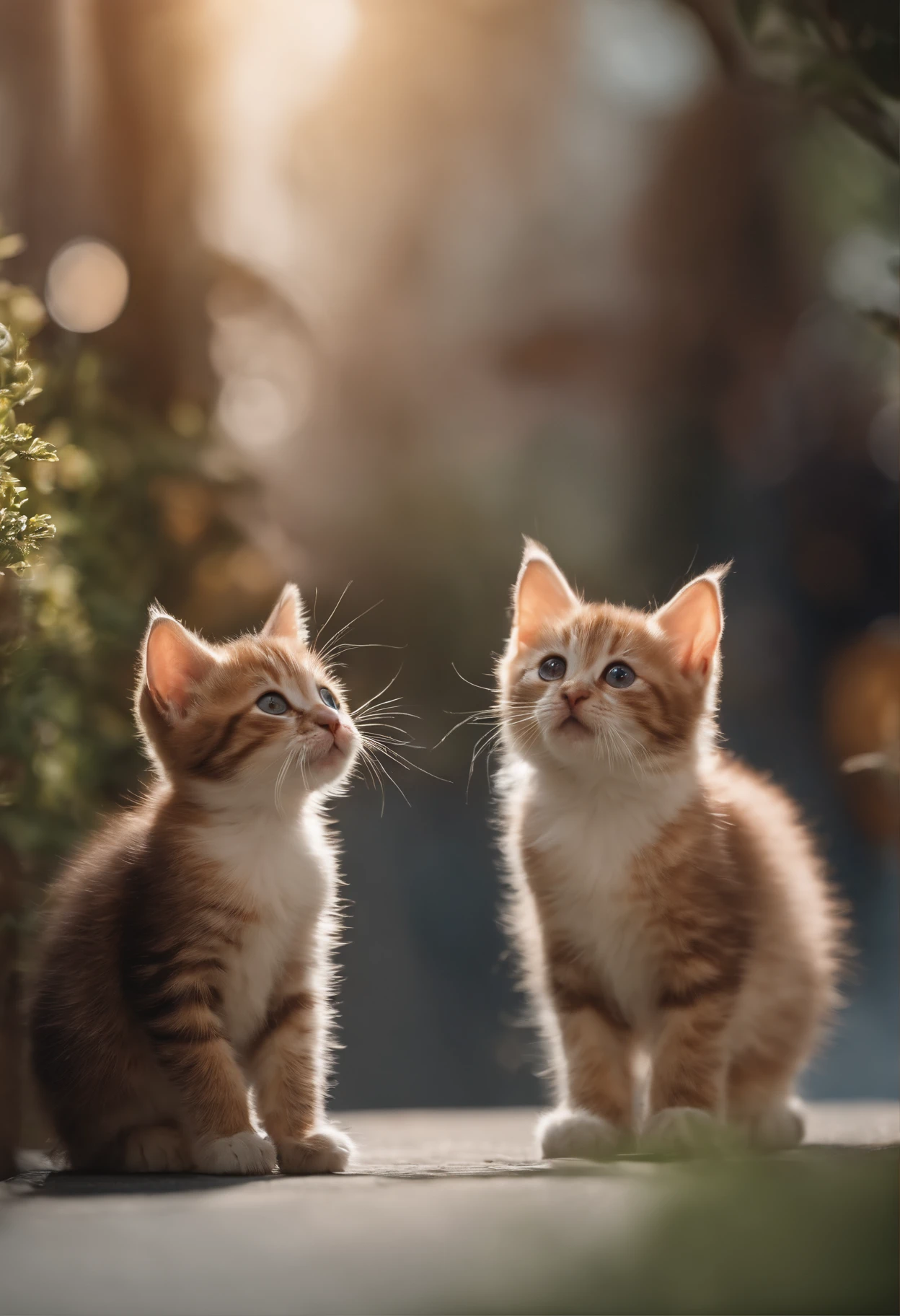 I have two kittens, a cute little cat, cute kittens, Cutest, Incredibly cute, Adorable and cute, And cute and lovely. They are walking down the street with backpacks, Walking together, commute, Proudly walk down the street, And the cat is walking. They are cute in the style of 🍂 and 🍁, Adorable and cute, Cute and adorable, oh, nice and cute. They are known as real-life Tom and Jerry.