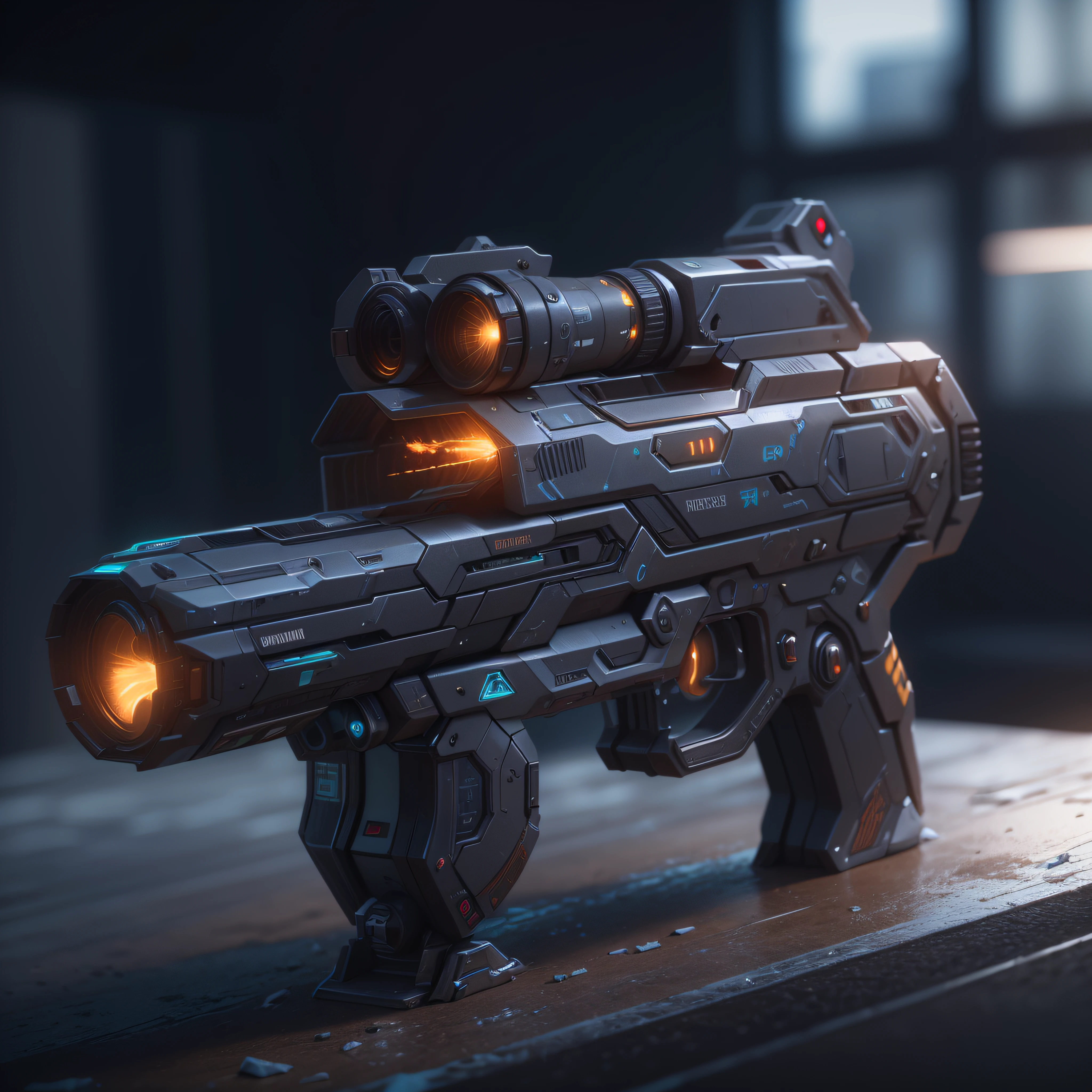 futuristic Weapons, Plasma Annihilator, photo-realistic, octane render, unreal engine, ultra-realistic