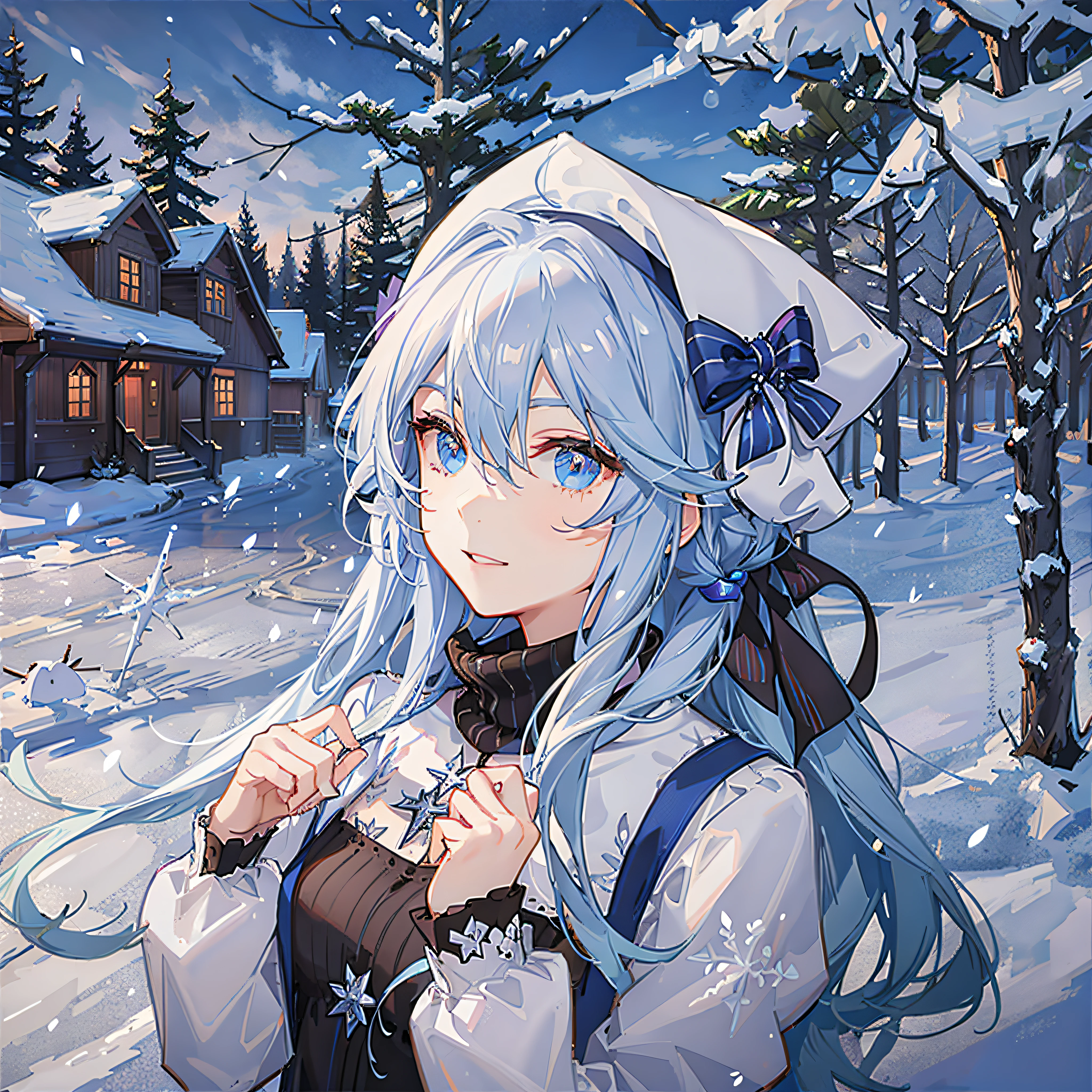 Blue-haired, girly, icy snow