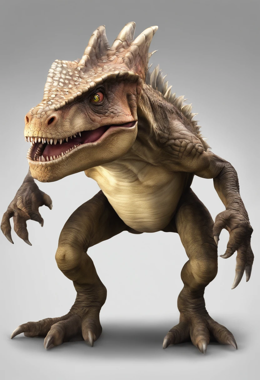 a close up of a cartoon character with a big smile, award winning creature portrait, lizardfolk, by Andrew Ferez, full color illustration, inspired by Andrew Ferez, anthropomorphic creature, humanoid turtle monster, inspired by Guillermo del Toro, epic full color illustration, dzo, full art illustration, frogzilla creature, detailed creature