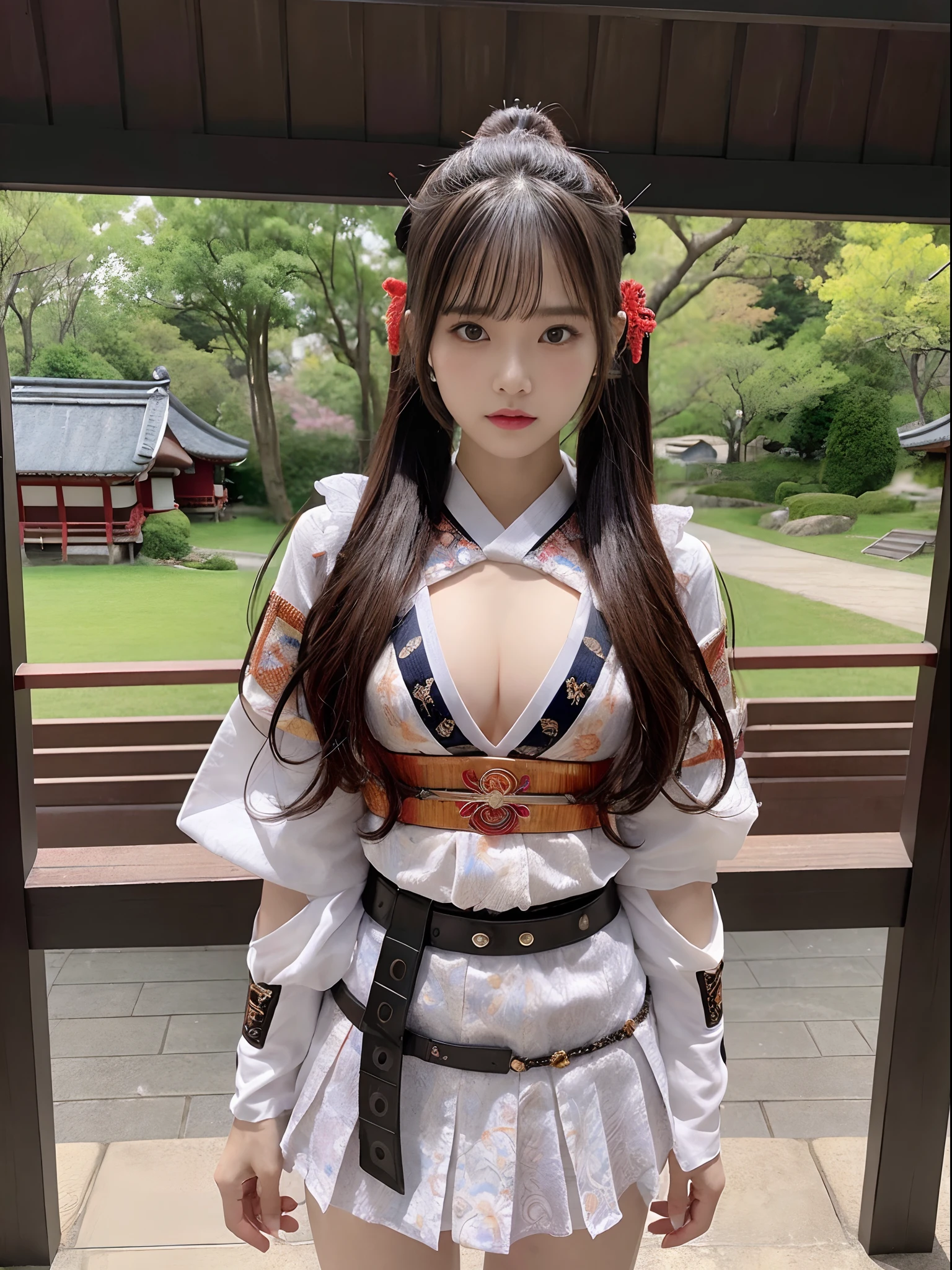 The only 18 year old shrine maiden、NSFW、Super detailed、High resolution、transcendental beauty　highest quality、masterpiece、Wear knee socks、Majimix Real、(RAW photo:1.2)、(Photoreal:1.4)、beauty in details、and delicate expression、At a historic old shrine、(The shrine maiden&#39;s black uniform is torn.、I can see your nipples:1.5)、Miko black and white costume、(short pigtails、Bangs without gaps:1.5)、((you can see me))(squat)、eyelash、sparkling eyes、glossy lips、beautiful and detailed eyes、((beautiful japanese girl))、very detailed expression、highly detailed face、movie lighting、positive、((dynamic pose))、((open stance))、(The front of the shrine maiden&#39;s hakama is torn、I can see your pussy:1.8), shrine maiden&#39;s black costume、(Accurately represents the shape of the female genitals:1.5), (Detailed depiction of the labia minora, vaginal opening, Detailed depiction of the clitoris:1.5), (Open your legs wide and raise your knees:1.8)、(restrain hands and feet:1.6)、(man&#39;s hand touches pussy:1.8)、thin legs、(Open your mouth wide and look at your tongue:1.7)、Panting with sexual pleasure、(Feel the climax of ecstasy:1.6)、Open your mouth wide and scream、shame、Her cheeks flushed slightly、heartbreaking cry、Peeing