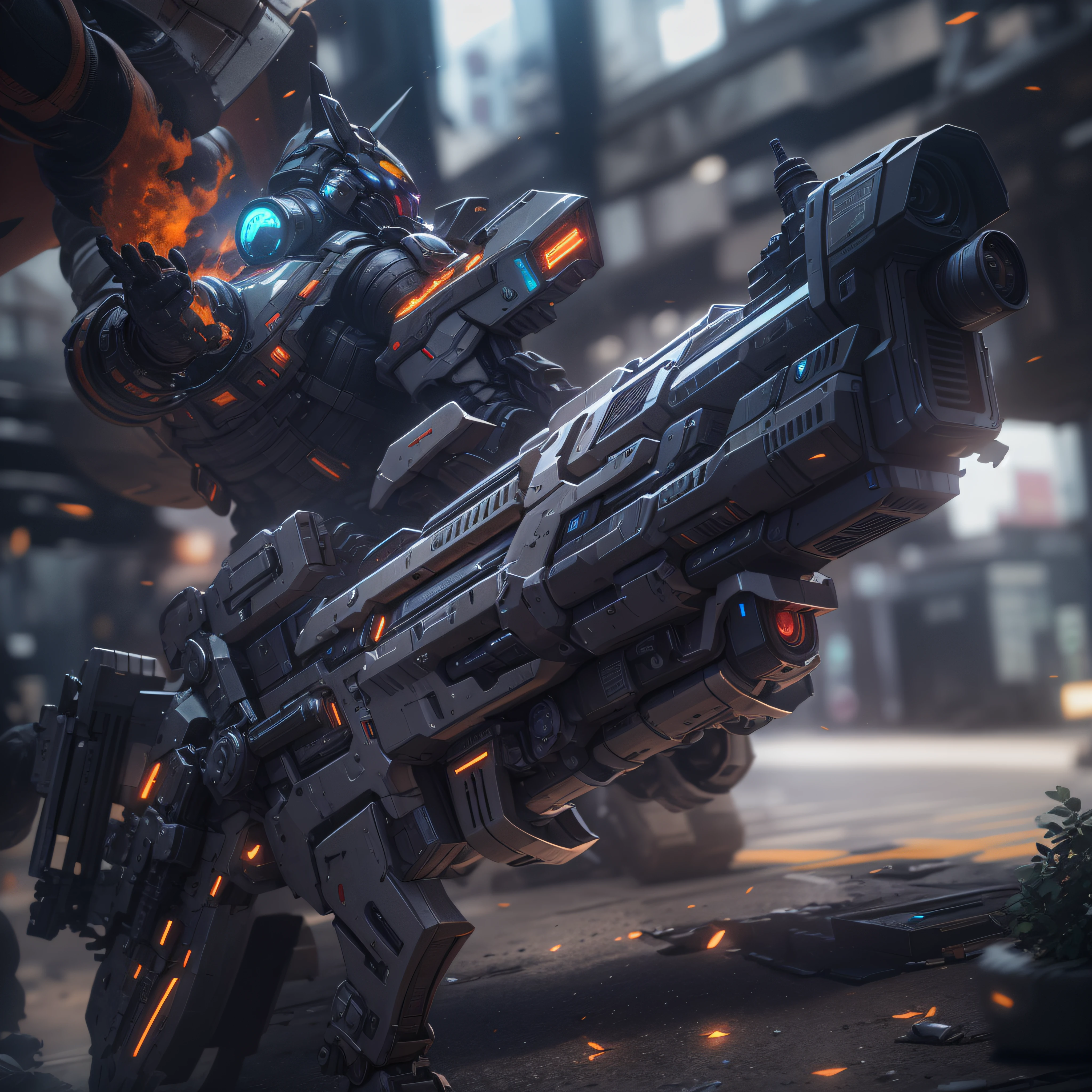 futuristic Weapons, Plasma Annihilators, photo-realistic, octane render, unreal engine, ultra-realistic