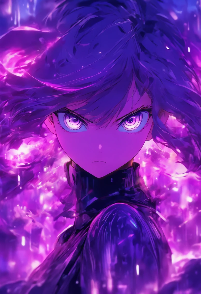 (purple coloured puples), Top quality, Masterpiece, high resolution, 8K, Hoodie and anime style girl, One girl, detailed line art, Digital enhancement, Close up, Anime core, Flowing fabric,rot,torogao,Various expressions,The expression of wide eyes