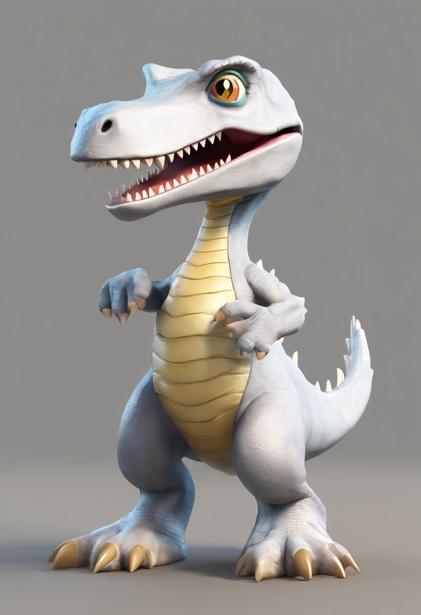 rex dinossaur cartoon style, perfil angle, character 2D, white background, style by 2d--v 5.2 -