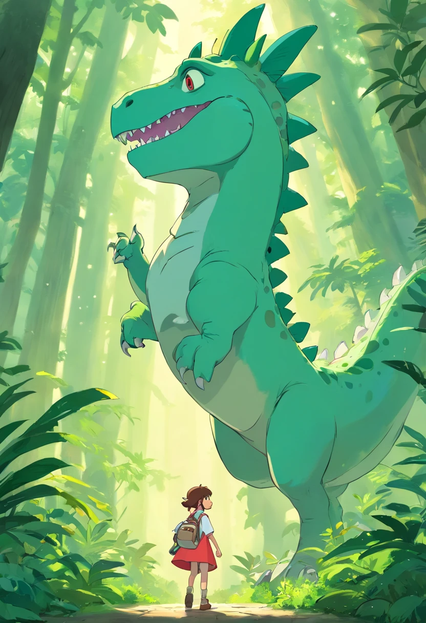 rex dinossaur cartoon style, perfil angle, character 2D, white background, style by 2d--v 5.2 -
