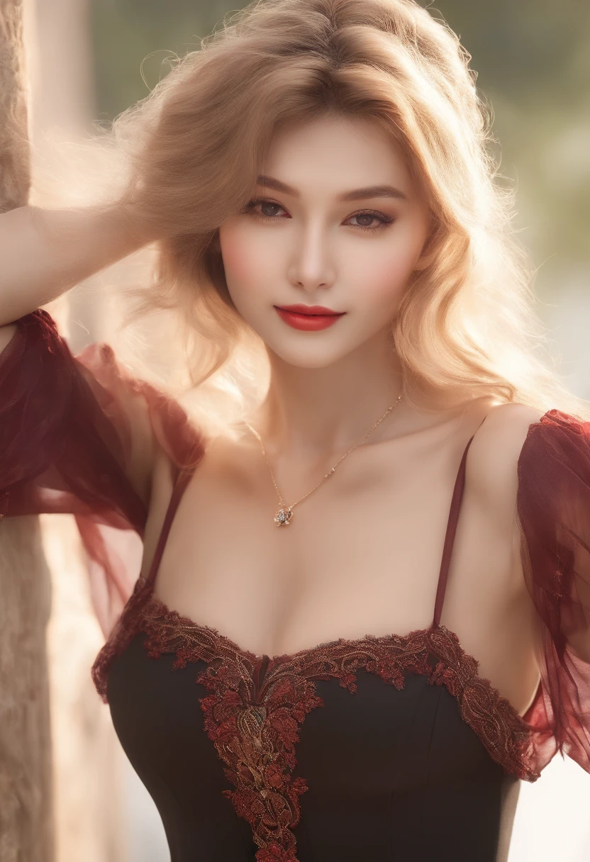 ULL Body Shots (Blonde woman in red lingerie posing in front of mirror, 18year old, Blonde goddess, red door blonde, ava max, amouranth, a gorgeous blonde, Alexa Grace, Beautiful blonde girl, Blonde, Red BRA, lacey, side pose, Very sexy pose, Sexy hot body, Sexy body, Young beautiful Amourans, Sexy Girl, Better known as Amouranth, curved body, Long hair, Red lingerie posing in front of the window, looking to camera, Burgunditan, Beautiful face, Japan Eye, Olive skin, Big lips, Black lipstick plumbing, Lashes and lops, wlop and sakimichan, Posing in a lace bra, V-shaped bra, Cut bra, push-ups, Blonde goddess, Sexy Pose, Photorealistic perfect body, Amrans Instagram, Single model in frame, natural, Realistic, Raw photo, Nice round, small round butt, Perfect waist, Small waist, lease, mascara, plump lips, Big green eyes, Beautiful face, Model, real scenes, Perfect Skin, Perfect Shadow, Sexy wet skin, Long legs, , Blondie gray hair, lite smile), (detailed realistic faces), (((hyperdetails))), zoomed out, Symmetrical face, Detailed pupil, Expressive eyes, Casey Baugh, Michael Garmash, Sophie Anderson, hasui kawase, makeup, rialistic photo, Modern look, rialistic photo (Realistic:1.25)