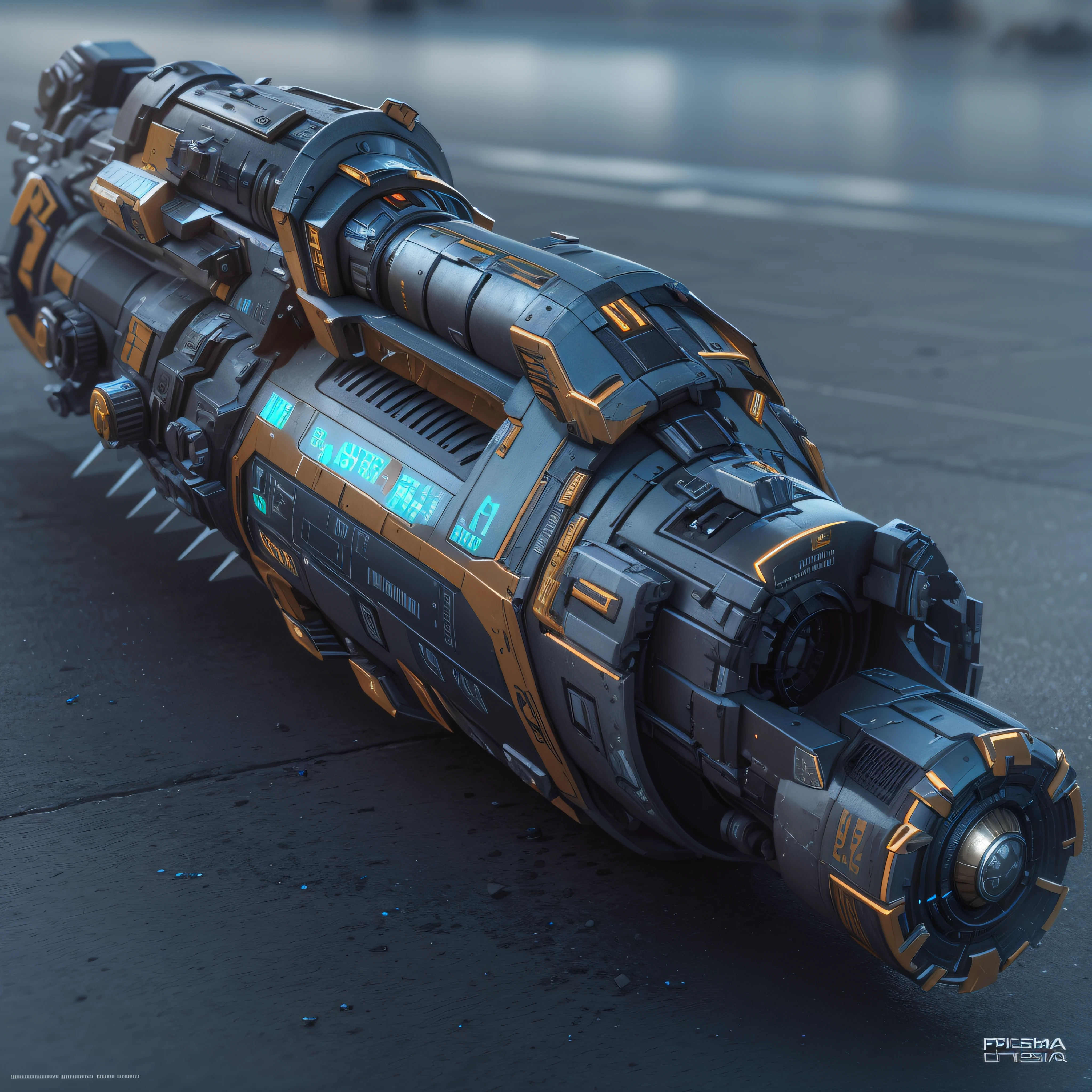 futuristic Weapon, Plasma Annihilator, photo-realistic, octane render, unreal engine, ultra-realistic