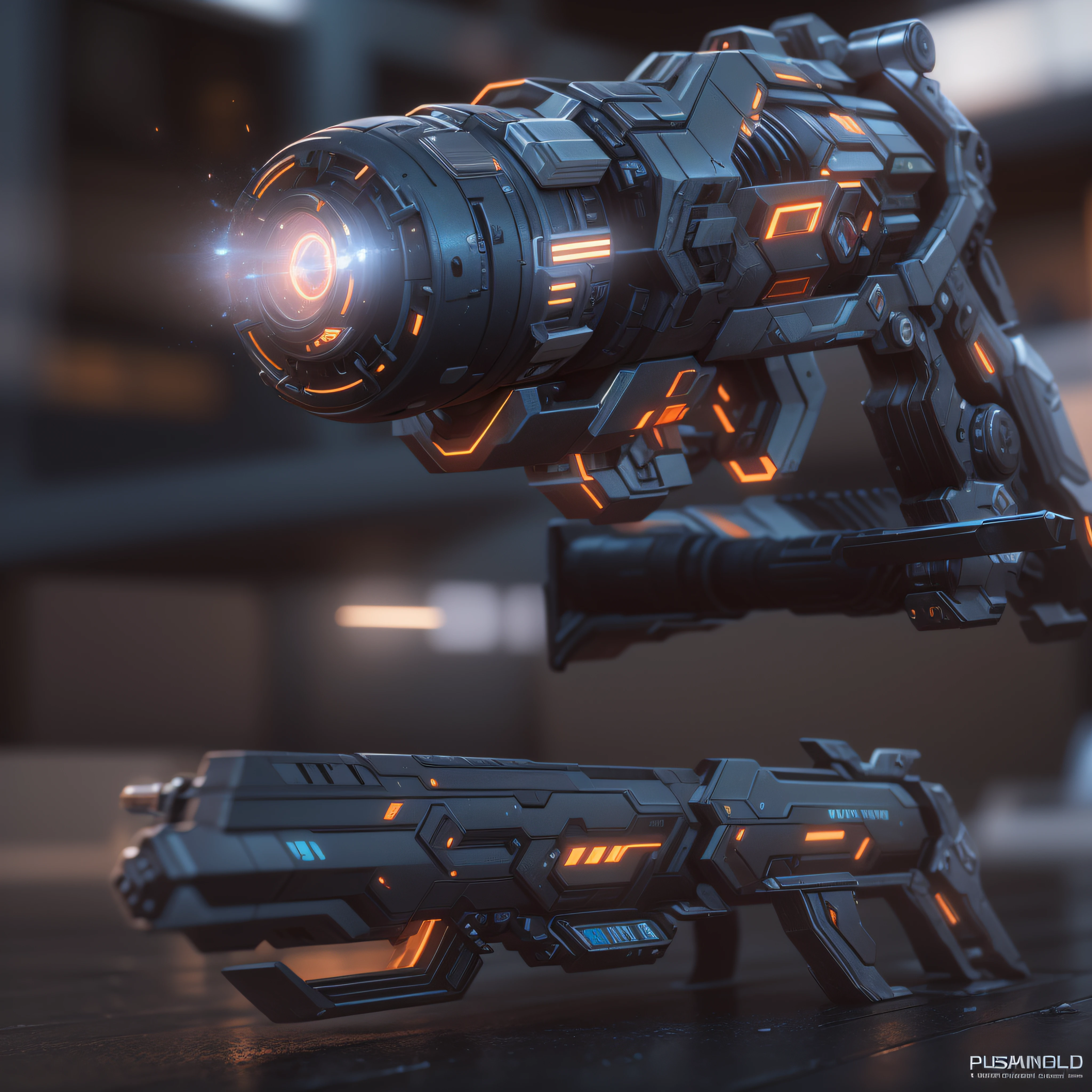 futuristic Weapon, Plasma Annihilator, photo-realistic, octane render, unreal engine, ultra-realistic