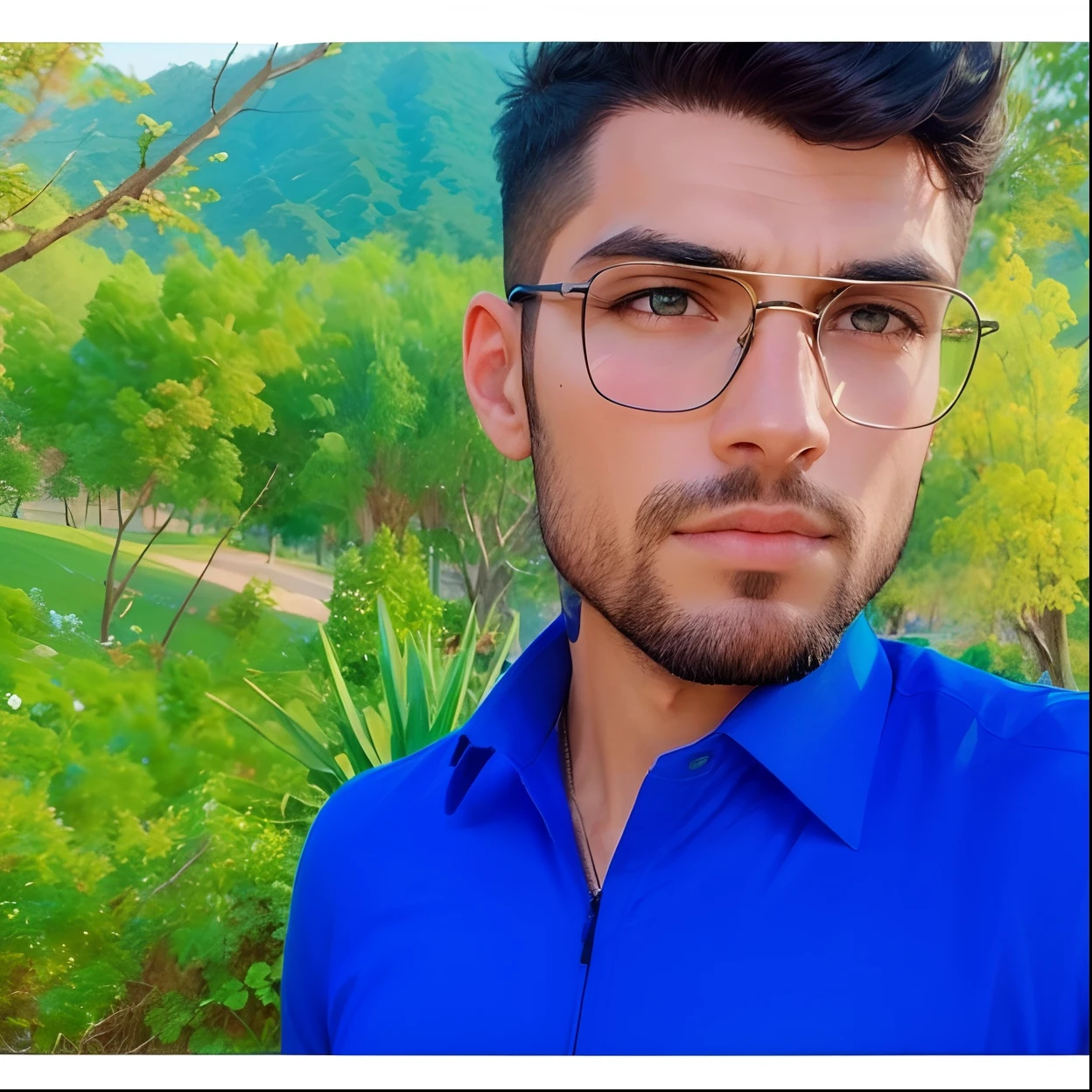 Stylish background with handsome realistic, 8k ultra