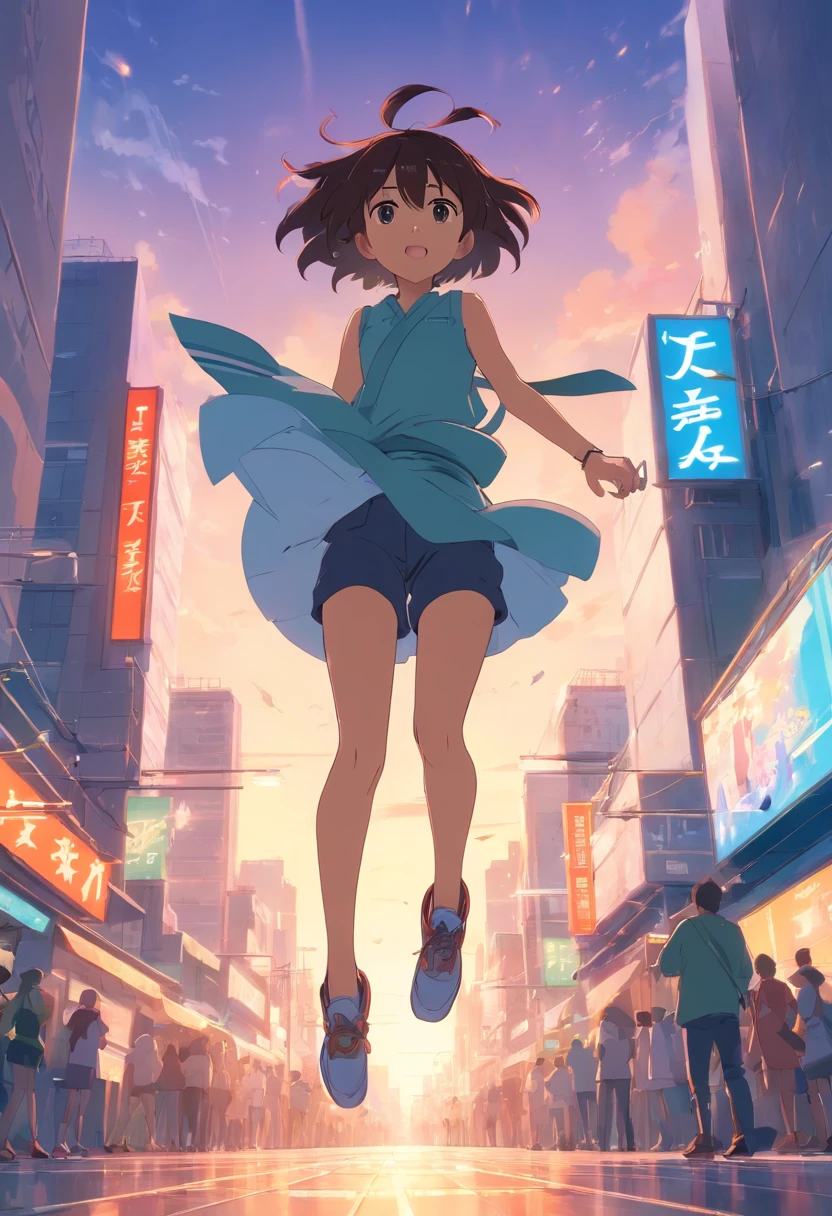 Create animation frames of a jumping personage