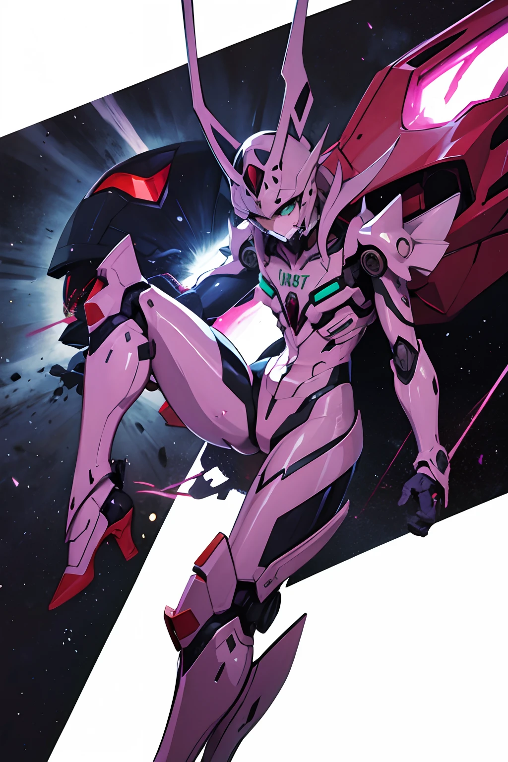 Evangelion. EVA-01. Detailed robot armor.