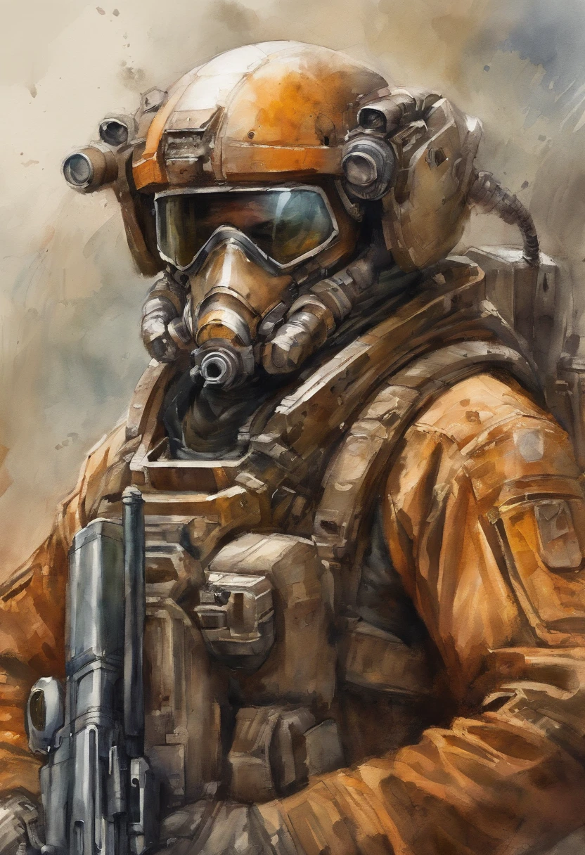 mech pilot, male, tan skin, tired, rule of thirds, high quality background, ultra detailed scenery, ultra sharp focus, perfect professional photo, fatigues