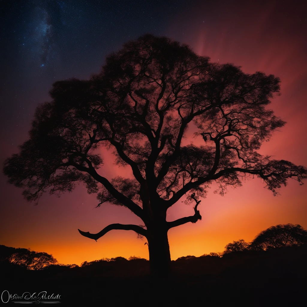 mocho , tree , Noite , lua ;