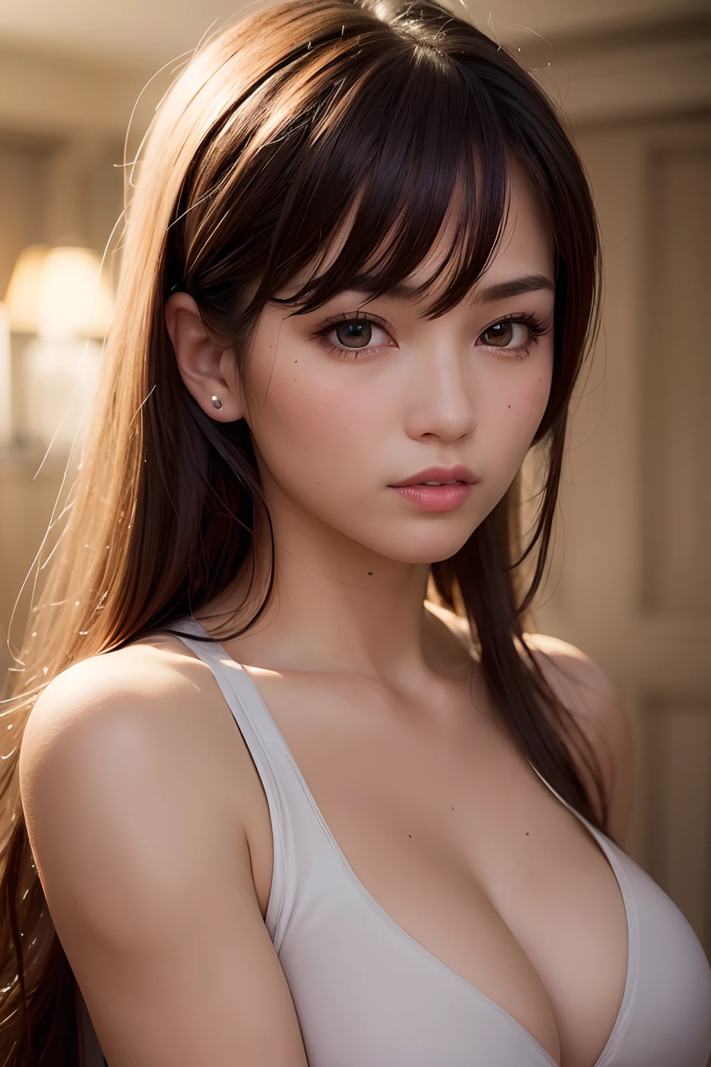 Stable Diffusion prompt:
Chun li costume, medium:real girl, beautiful detailed eyes, beautiful detailed lips, extremely detailed eyes and face, long eyelashes, 1girl, full body, doing yoga, fishing background, fitness girl, body sculp girl, vibrant colors, HDR, studio lighting, ethereal atmosphere. (best quality, 4k, highres, masterpiece:1.2), ultra-detailed, (realistic, photorealistic:1.37), dreamy style, soft pastel tones, enchanting lighting.