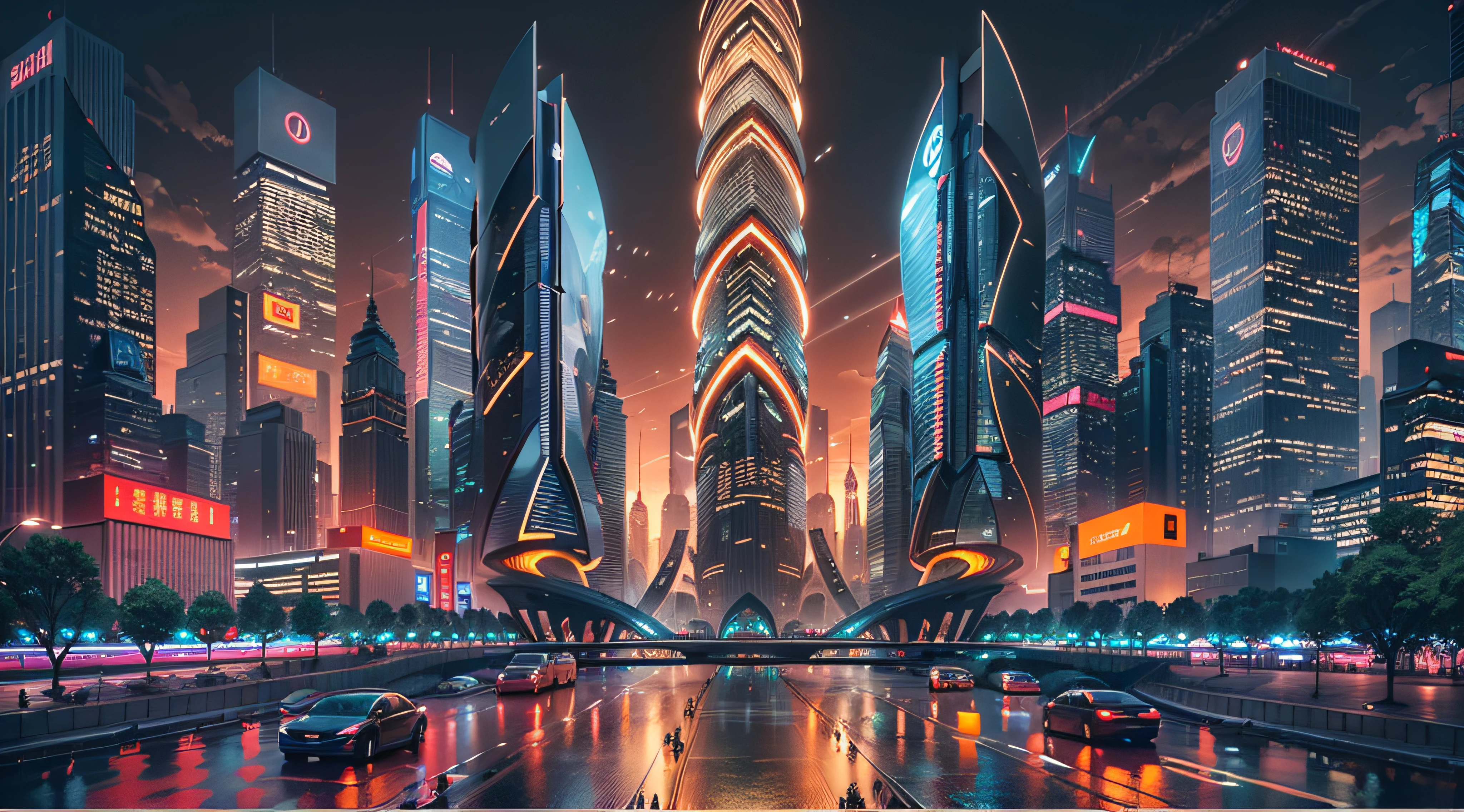 Enter a fascinating vision of the future through captivating futuristic images of the city of Shanghai. The towering giant skyscraper is decorated with gold ornaments and a smooth glass curtain wall,pierce the sky, The vibrant lights of the city that never sleeps. In the midst of a bustling cityscape, An iconic giant high-tech building, Its architectural marvels are enhanced in a futuristic style. The city is full of life,Full of life。,Full of life。,Full of life。,Full of life。,Full of life。,Full of life。,Full of life。,Full of life。,Full of life。,Full of wealth。,Full of luxury。,Full of technology。。, State-of-the-art technology blends seamlessly with traditional Chinese luxury urban fabric. This stunning work of art, Use Pixai to bring powerful AI models to life, Show the limitless creativity and possibilities of our imagination. Experience the future of the cityscape at Pixai,Immerse yourself in a visionary world of art