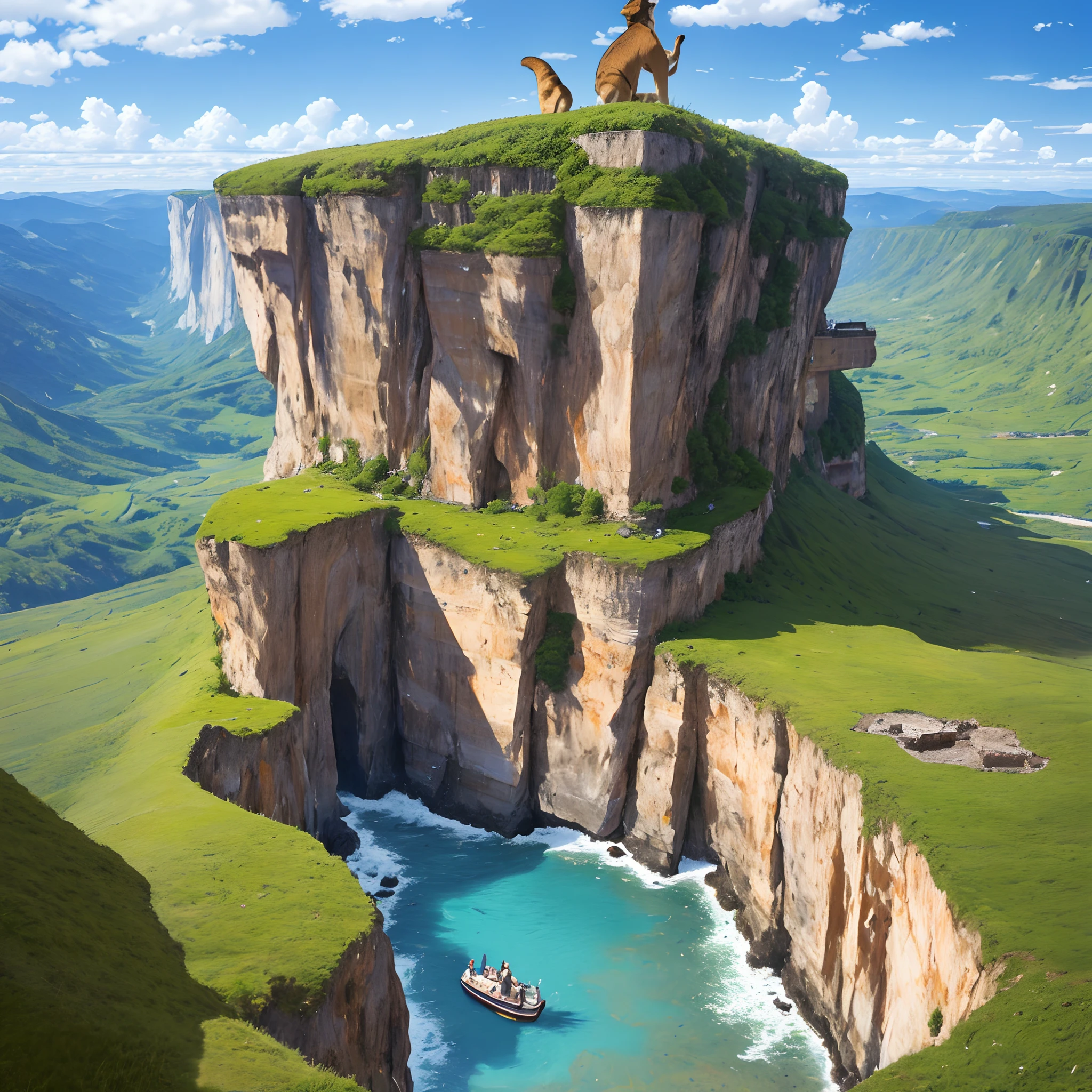 super high resolution, detailed background, World Heritage Site, 6+boys, 6+girls, Happy, joyful, absurdres(Photos of solo travelers)(kemono, furry anthro),