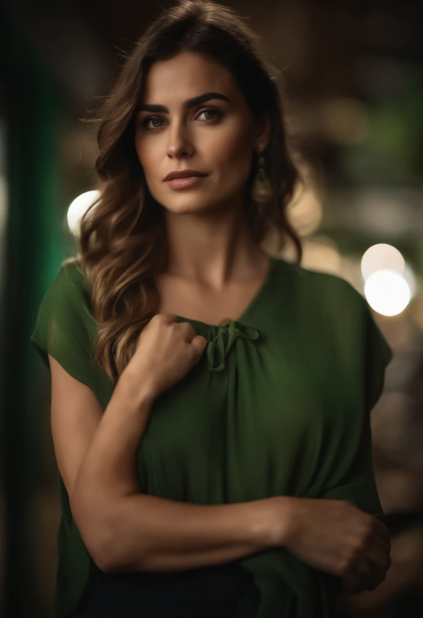 Mulher alta, com cabelos loiros ,olhos verdes