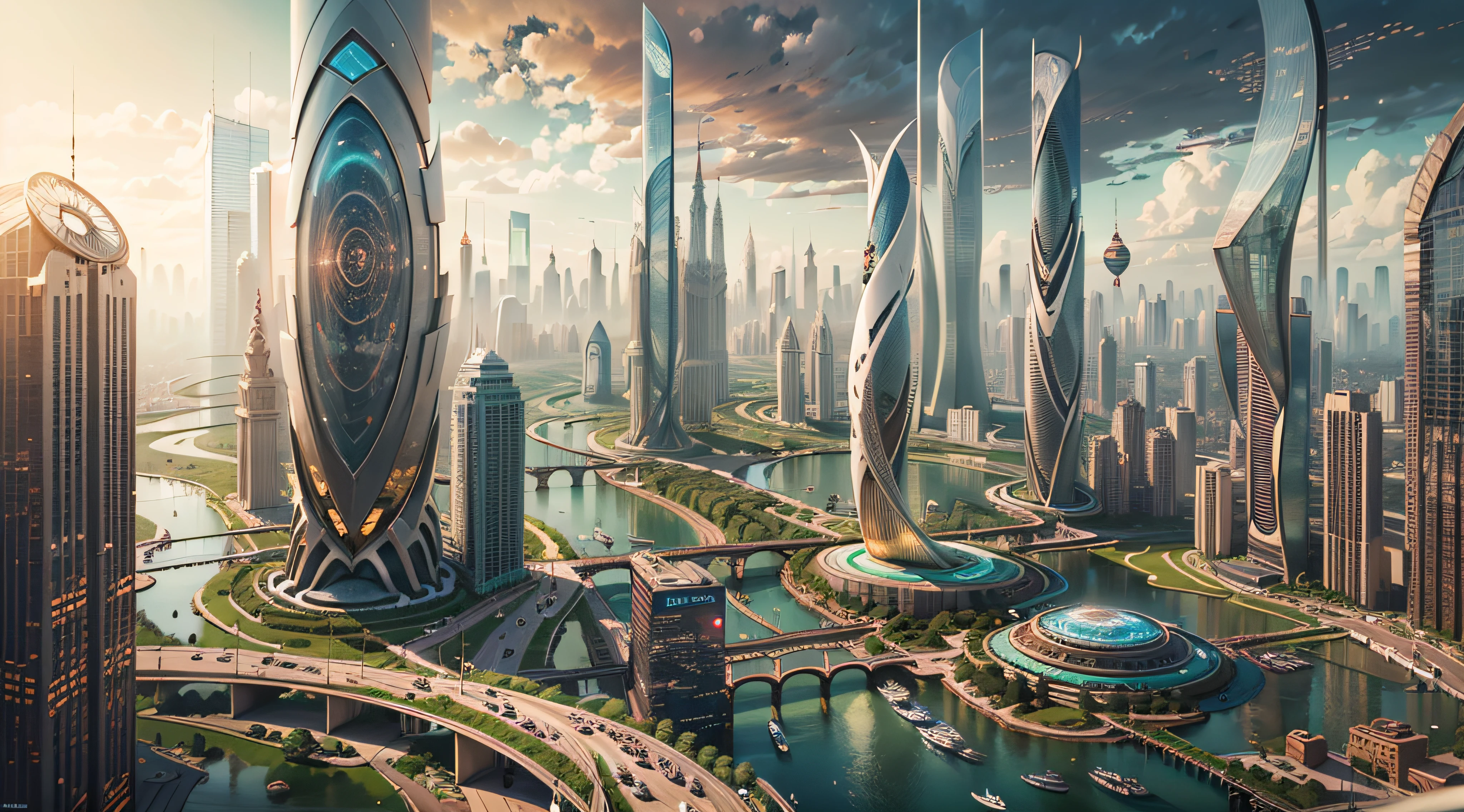 Enter a fascinating vision of the future through captivating futuristic images of the city of Shanghai. The towering giant skyscraper is decorated with gold ornaments and a smooth glass curtain wall，pierce the sky, The vibrant lights of the city that never sleeps. In the midst of a bustling cityscape, An iconic giant high-tech building, Its architectural marvels are enhanced in a futuristic style. The city is full of life，Full of life。，Full of life。，Full of life。，Full of life。，Full of life。，Full of life。，Full of life。，Full of life。，Full of life。，Full of life。，Full of life。，Full of wealth。，Full of luxury。，Full of technology。。, State-of-the-art technology blends seamlessly with traditional Chinese luxury urban fabric. This stunning work of art, Use Pixai to bring powerful AI models to life, Show the limitless creativity and possibilities of our imagination. Experience the future of the cityscape at Pixai，Immerse yourself in a visionary world of art