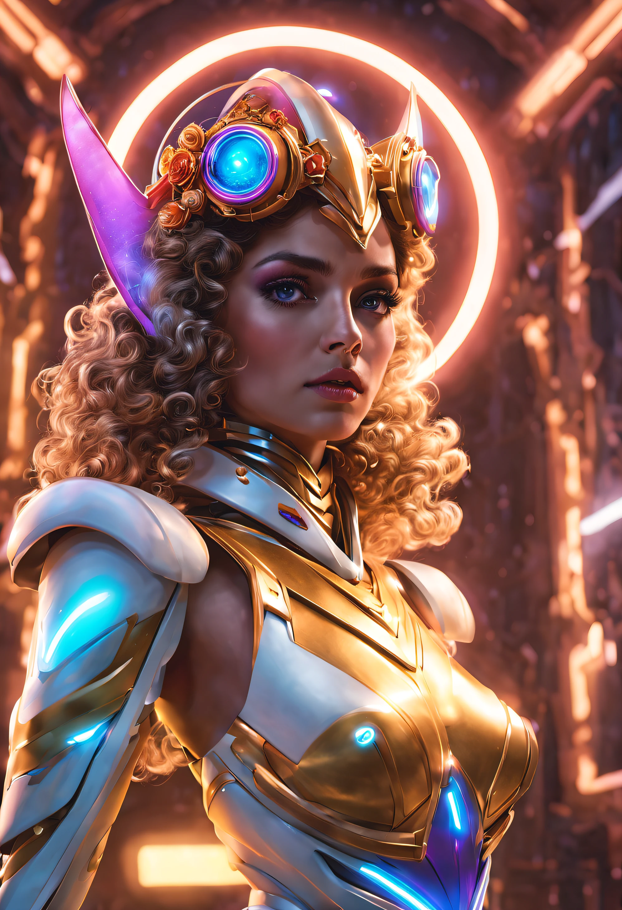 melhor qualidade,4k,8k,alto,master part:1.2,ultra-detalhado,Realistic:1.37,retrato,princesa,menina de 11 anos,Scifi,aventura,Filme dos anos 80,belos olhos detalhados,beautiful detailed lips,long eyelashes,curly hair,innocent expression,Traje colorido,tiara espumante,cores vibrantes,Retro style,glowing neon lights,spacecraft,paisagens extraterrestres,cidade futurista,robot companions,Pistolas a laser,Action-packed scenes,viagem no tempo,Mission to save the universe,reviravoltas emocionantes,Mysterious villains,trilha sonora pitoresca dos anos 80,Aesthetically pleasing cinematography,Easter eggs,Retro video game references,sci-fi gadgets,criaturas de outro mundo,Momentos emocionantes,Aventuras emocionantes,elementos de fantasia,visuais inspiradores,magical powers,Efeitos especiais impressionantes,Memorable characters