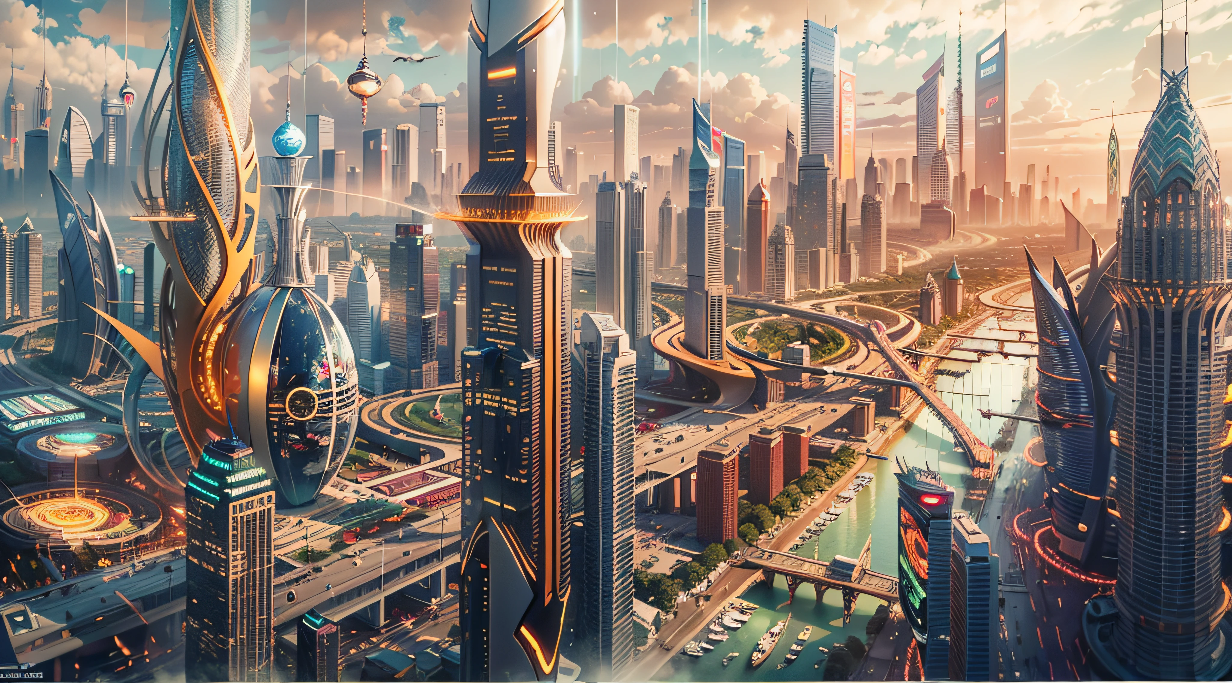 Enter a fascinating vision of the future through captivating futuristic images of the city of Shanghai. The towering giant skyscraper is decorated with gold ornaments and a smooth glass curtain wall,pierce the sky, The vibrant lights of the city that never sleeps. In the midst of a bustling cityscape, An iconic giant high-tech building, Its architectural marvels are enhanced in a futuristic style. The city is full of life,Full of life。,Full of life。,Full of life。,Full of life。,Full of life。,Full of life。,Full of life。,Full of life。,Full of life。,Full of life。,Full of life。,Full of life。,Full of wealth。,Full of luxury。,Full of technology。。, State-of-the-art technology blends seamlessly with traditional Chinese luxury urban fabric. This stunning work of art, Use Pixai to bring powerful AI models to life, Show the limitless creativity and possibilities of our imagination. Experience the future of the cityscape at Pixai,Immerse yourself in a visionary world of art