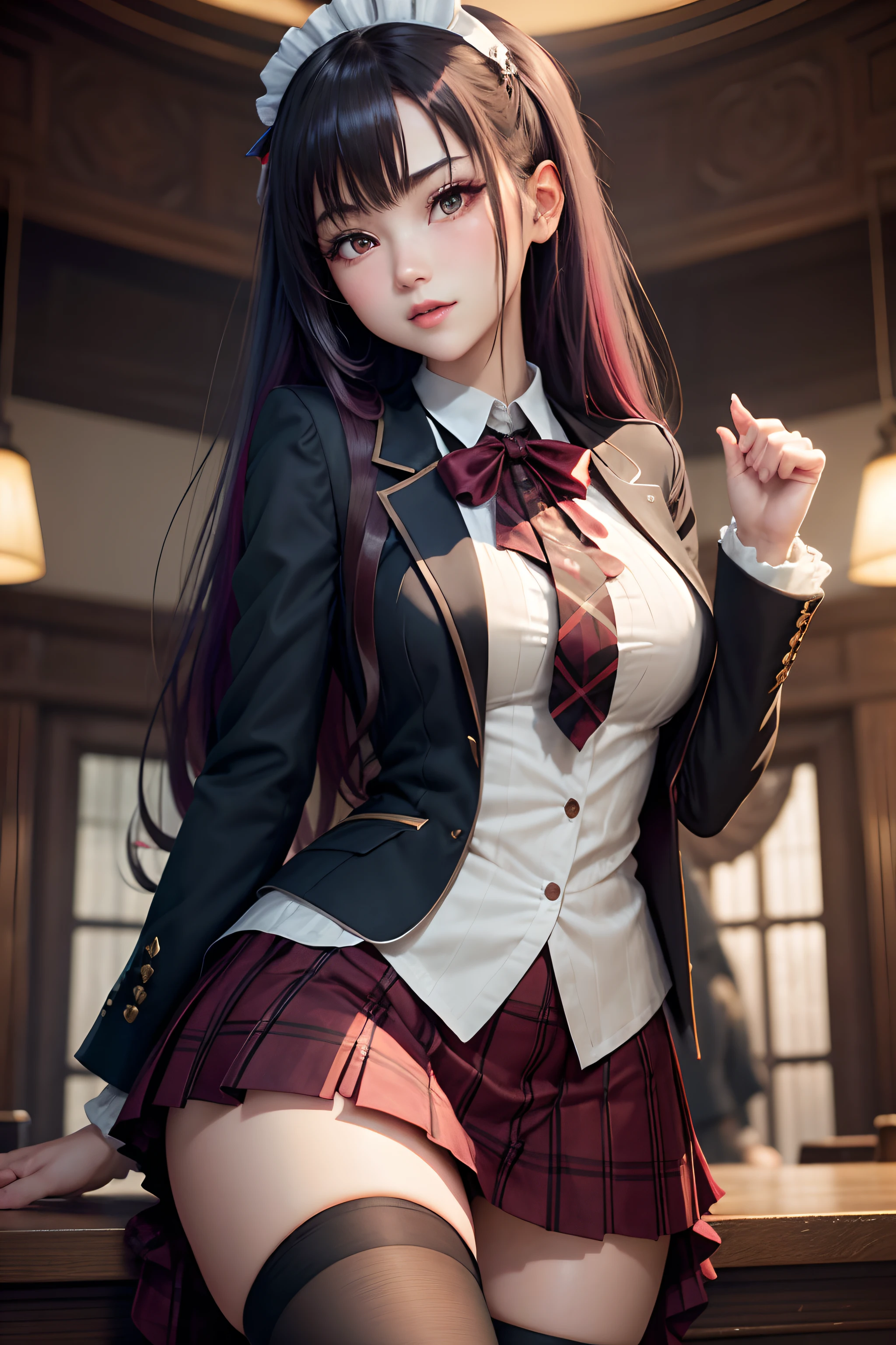 A sexy、A slight smil、knee high socks、panthyhose、Beautie、Beautiful shape、wretched、boredom、Unusual beauty、Fornication、Good skin luster、Long hair straight hair、pinkhair、lovely、Kiss Face、seductiv、Strong sexual pleasure、open your legs a little、JK style、high-school uniform、Black Blazer、Red checked skirt、18year old、saddened、Unhappy、Transcendent beauty、slightly thicker thighs、small mouth、masturbation、Open your mouth wide to the maximum、Nasty look、Put your hand on your crotch、Goth Slow Remake、Neat face、Writhing expression、Maid Taste、A little eye-catching、The nose is clean、garterbelts、Smile a little、Library Background、book library、Boken、find books、read a book、Masturbation with books、stained glass window、Sweat glistens on the face、Sweat on the thighs glows、My whole body is shiny with sweat.、