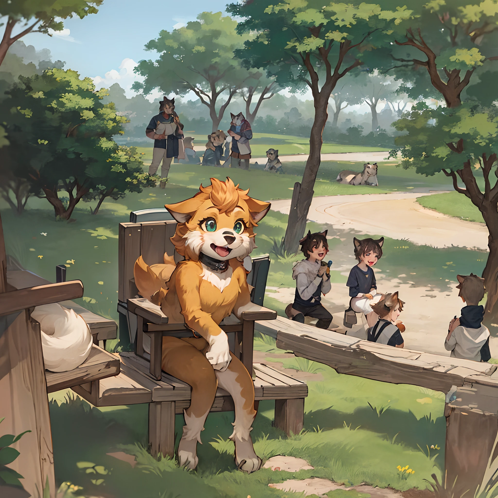 super high resolution, detailed background, World Heritage Site, 6+boys, 6+girls, Happy, joyful, absurdres(Photos of solo travelers)(kemono, furry anthro),