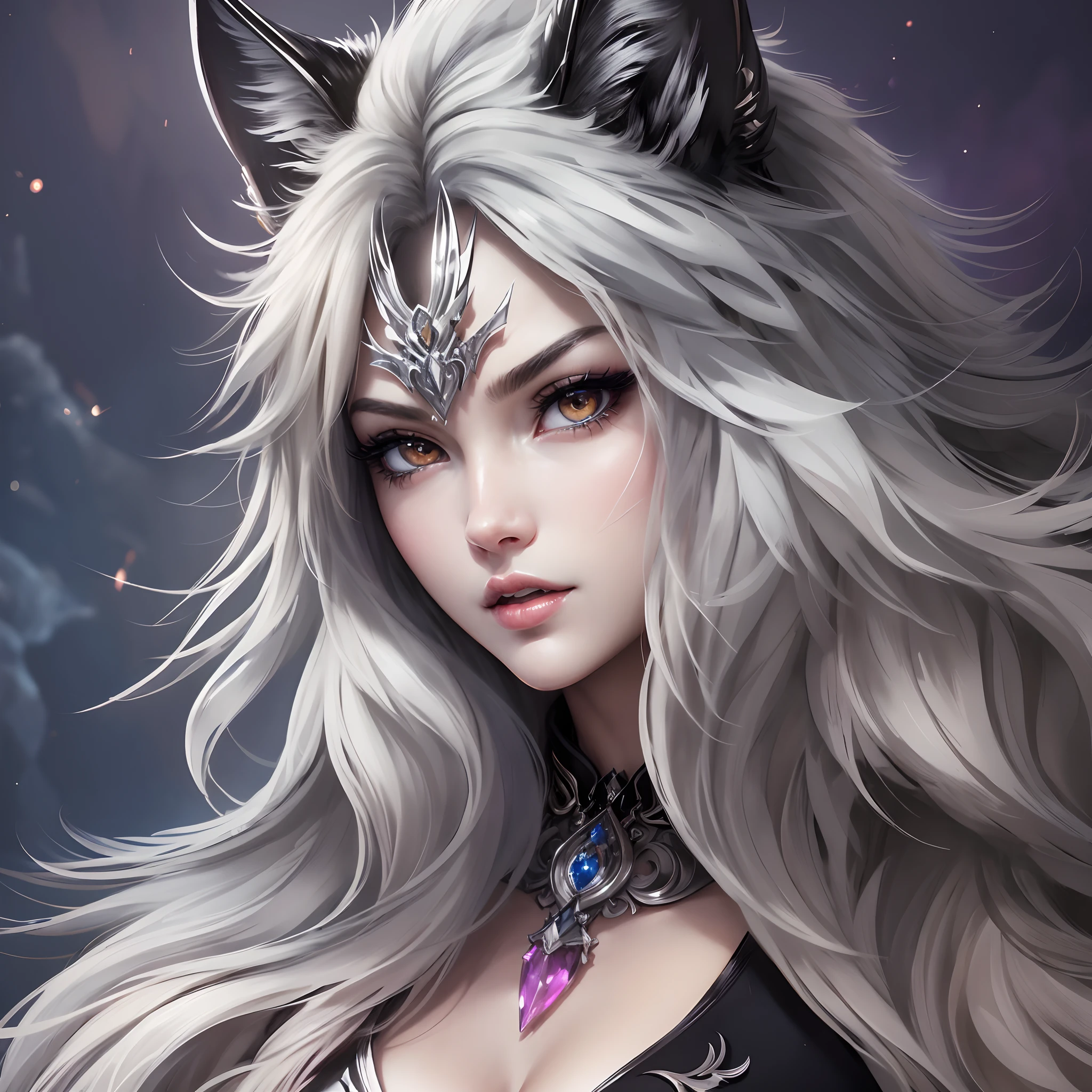 Realistic professional photos with super detail,full-shot,full bodyesbian,Straight lens,one-girl,Blue hair,eBlue eyes,long whitr hair,big round breasts,afloat,posing on a,Stand sideways,Rounded ass,Straight ass,power pose,The halo,The best succubus,Arrogant eyes,Looking into the distance,Stand under the stars,The attention to detail,The background is a comet and a nebula,light stre,cinmatic lighting,Side lighting,Dark and detailed galactic background,8K, 4K, (k hd: 1.1), best qualtiy (tmasterpiece: 1.3)