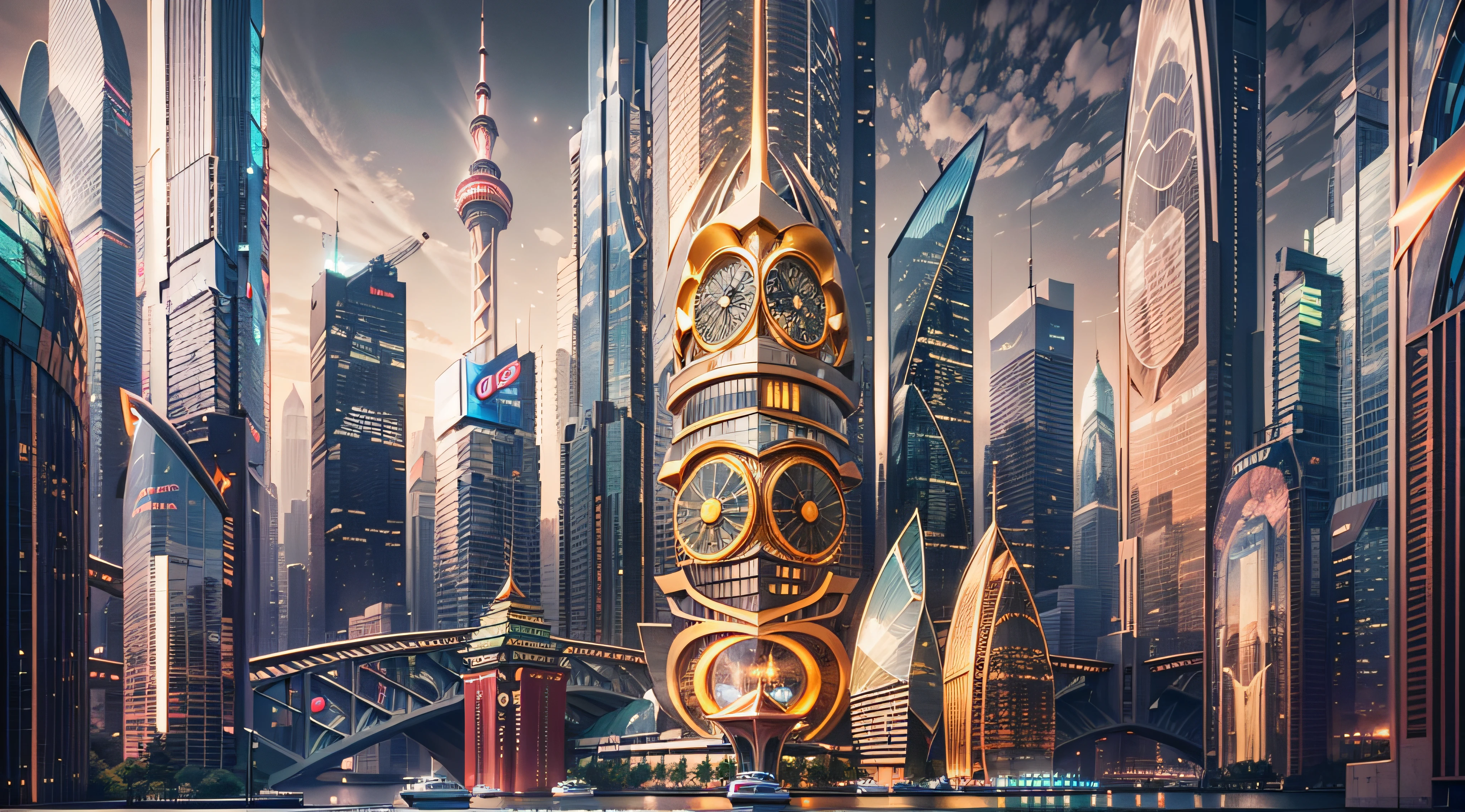 Enter a fascinating vision of the future through captivating futuristic images of the city of Shanghai. The towering giant skyscraper is decorated with gold ornaments and a smooth glass curtain wall,pierce the sky, The vibrant lights of the city that never sleeps. In the midst of a bustling cityscape, An iconic giant high-tech building, Its architectural marvels are enhanced in a futuristic style. The city is full of life,Full of life。,Full of life。,Full of life。,Full of life。,Full of life。,Full of life。,Full of life。,Full of life。,Full of life。,Full of life。,Full of life。,Full of life。,Full of life。,Full of life。,Full of life。,Full of life。,Full of life。,Full of wealth。,Full of luxury。,Full of technology。。, State-of-the-art technology blends seamlessly with traditional Chinese luxury urban fabric. This stunning work of art, Use Pixai to bring powerful AI models to life, Show the limitless creativity and possibilities of our imagination. Experience the future of the cityscape at Pixai,Immerse yourself in a visionary world of art