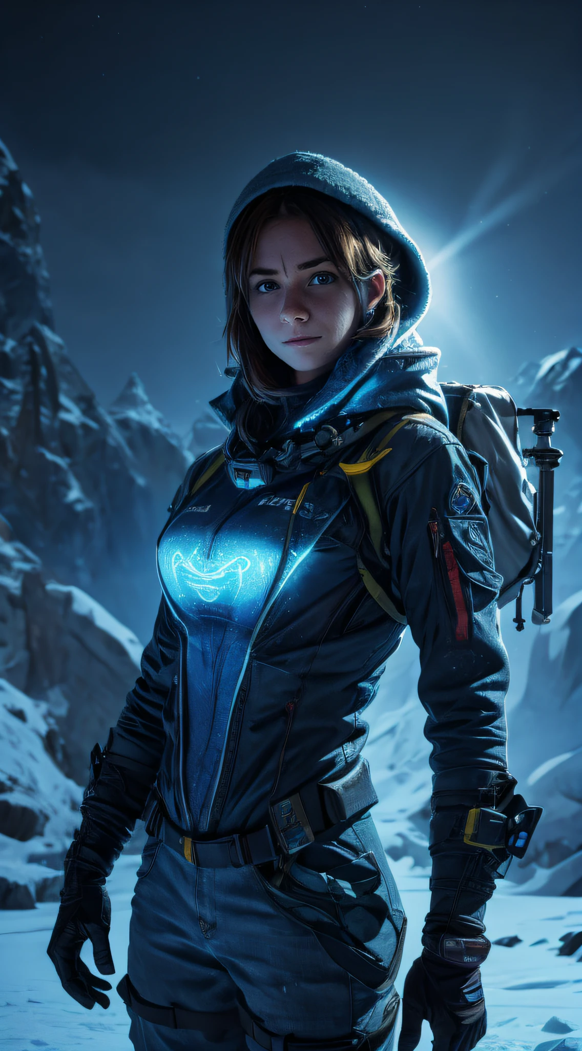 An Antarctic research team discovering alien artifacts, (best quality, 8k, masterpiece:1.2), ultra-detailed, realistic:1.37, HDR, studio lighting, extreme detail description, professional, vivid colors, bokeh, portraits, landscape, horror, anime, sci-fi, photography, concept artists, cold blue tones, ethereal lighting.