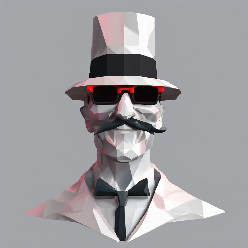 (Best Quality,8K,Haute,Master Parts:1.2),Realistic,sportrait,ape,Suit jacket, Rosa,Lunette de soleil,glad,Standing posture,Abstract beauty,middle,Facing the camera from the front,Face the camera directly,near perfect,Full of dynamics,In the heat,foco nítido,Illustration,art by:Kahne Griffith and Vadim Kashin,white backgrounid,Brightly colored sunglasses,Wearing a top hat。It's a creepy smile。