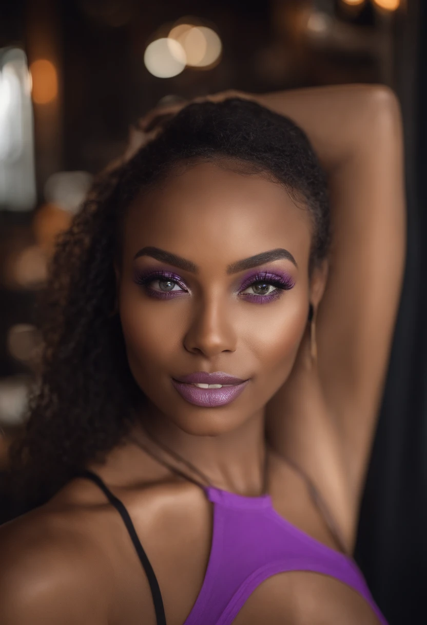 Haitian woman with matching tank top and panties, fille sexy aux yeux bruns, Portrait Sophie Mudd, cheveux blonds et grands yeux, au club, selfie of a young woman, Les yeux dans la chambre, Violet Myers, ohne Maquillage, maquillage naturel, Look directly into the camera, Visage avec Artgram, dezentes Maquillage, Superbe photo du corps entier, dans le restaurant, Fission