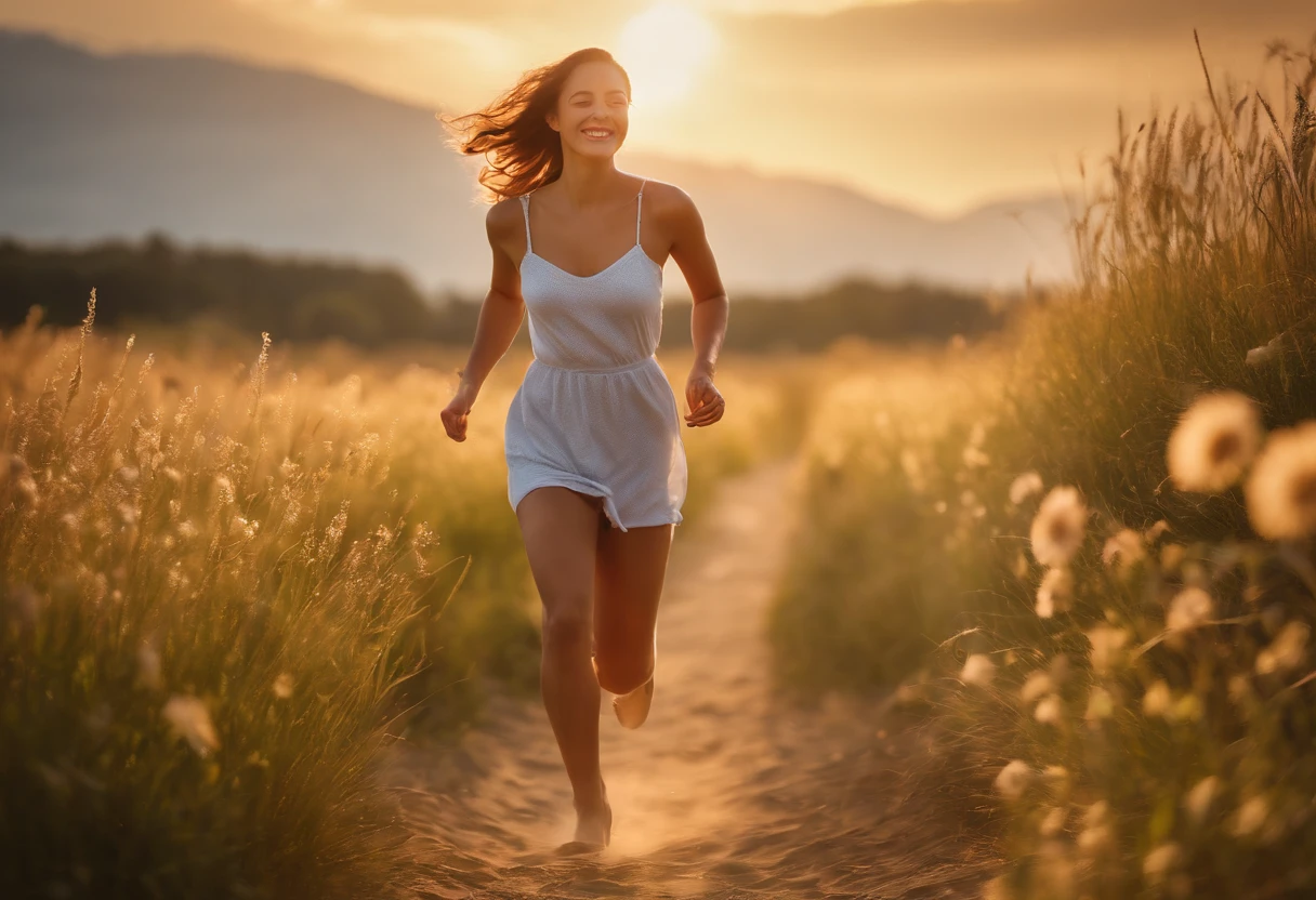 (best quality,4k,8k,highres,masterpiece:1.2),ultra-detailed,(realistic,photorealistic,photo-realistic:1.37),knee high socks,sundress,no panties,outdoors,sunhat,exposed pussy,illustration,happy girl,grass field,bright sunlight,windy day,vivid colors,portraits,soft shadows,cheerful expression,beautiful detailed eyes,beautiful detailed lips,playful pose,golden hour lighting,subtle breeze,whimsical,creative concept,blissful atmosphere, dreamy scenario,dainty flowers,natural beauty,warm summer day,uninhibited,free-spirited,lens flare,romantic ambiance,shirtless boy running in the distance,freedom and joy
