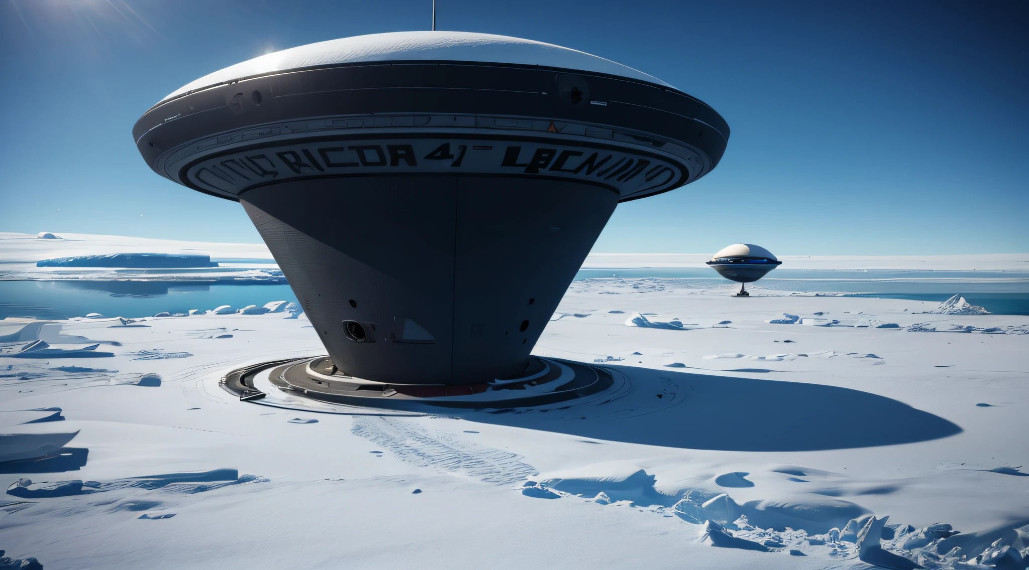 UFO in Antarctica in 4k