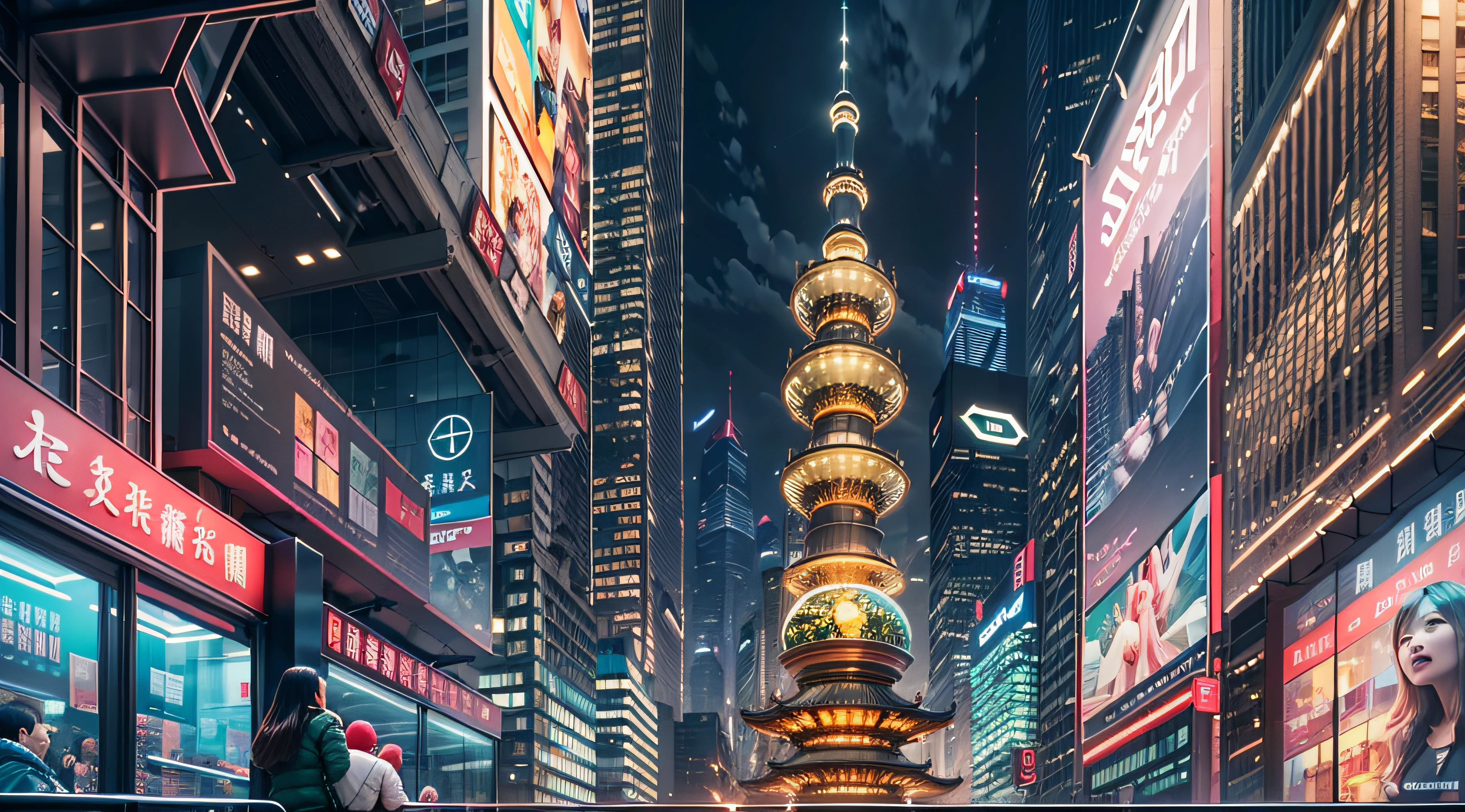 Enter a fascinating vision of the future through captivating futuristic images of the city of Shanghai. The towering giant skyscraper is decorated with gold ornaments and a smooth glass curtain wall，pierce the sky, The vibrant lights of the city that never sleeps. In the midst of a bustling cityscape, An iconic giant high-tech building, Its architectural marvels are enhanced in a futuristic style. The city is full of life，Full of life。，Full of life。，Full of life。，Full of life。，Full of life。，Full of life。，Full of life。，Full of life。，Full of life。，Full of life。，Full of life。，Full of life。，Full of life。，Full of life。，Full of life。，Full of life。，Full of life。，Full of life。，Full of life。，Full of life。，Full of life。，Full of life。，Full of life。，Full of life。，Full of life。，Full of wealth。，Full of luxury。，Full of technology。。, State-of-the-art technology blends seamlessly with traditional Chinese luxury urban fabric. This stunning work of art, Use Pixai to bring powerful AI models to life, Show the limitless creativity and possibilities of our imagination. Experience the future of the cityscape at Pixai，Immerse yourself in a visionary world of art