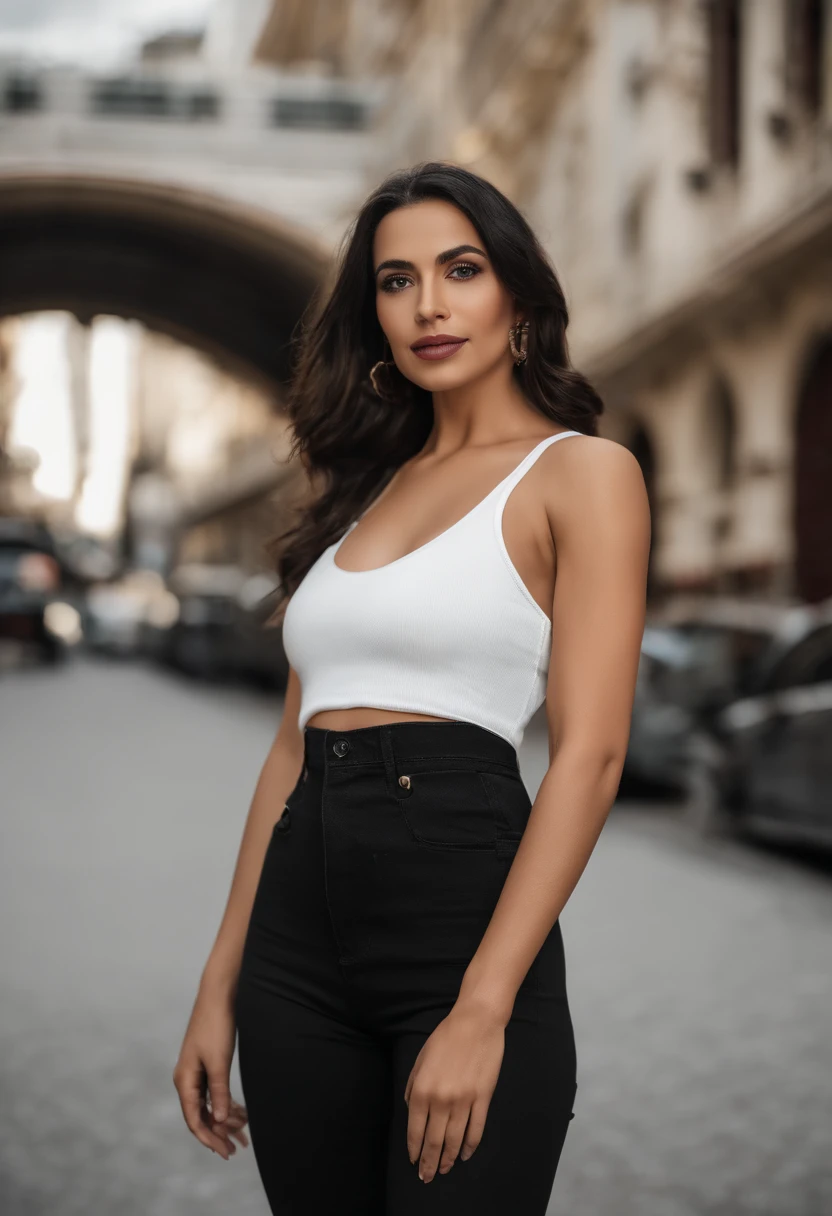 Home
Studio
Model
Personal
Generate
L
Lexis Jerry
Gabriele Ribeiro
((realistic lighting, best quality, 8k, master part: 1.3)), Clear focus: 1.2, 2Menina, figura perfeita: 1.4, ((cabelo curto bob)), (White tank top and high-waisted black jeans and a white sneaker: 1.4), , Cara super fina, Olhos Finos, double eyelids, Woman is posing seductively while wearing cap on street, inspired by Gina Pellón, instagram, Tachisme, Violeta Myers, Lorena Avarez, olivia culpo, Alanis Guillen, Parece Laura Barriales, Sofia Mudd, curtido ameera al taweel, mulher iraniana bonita, imagem de corpo inteiro