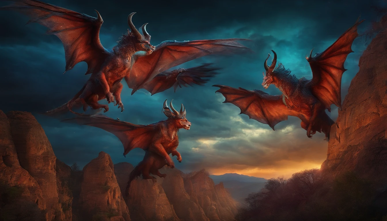 demons flying