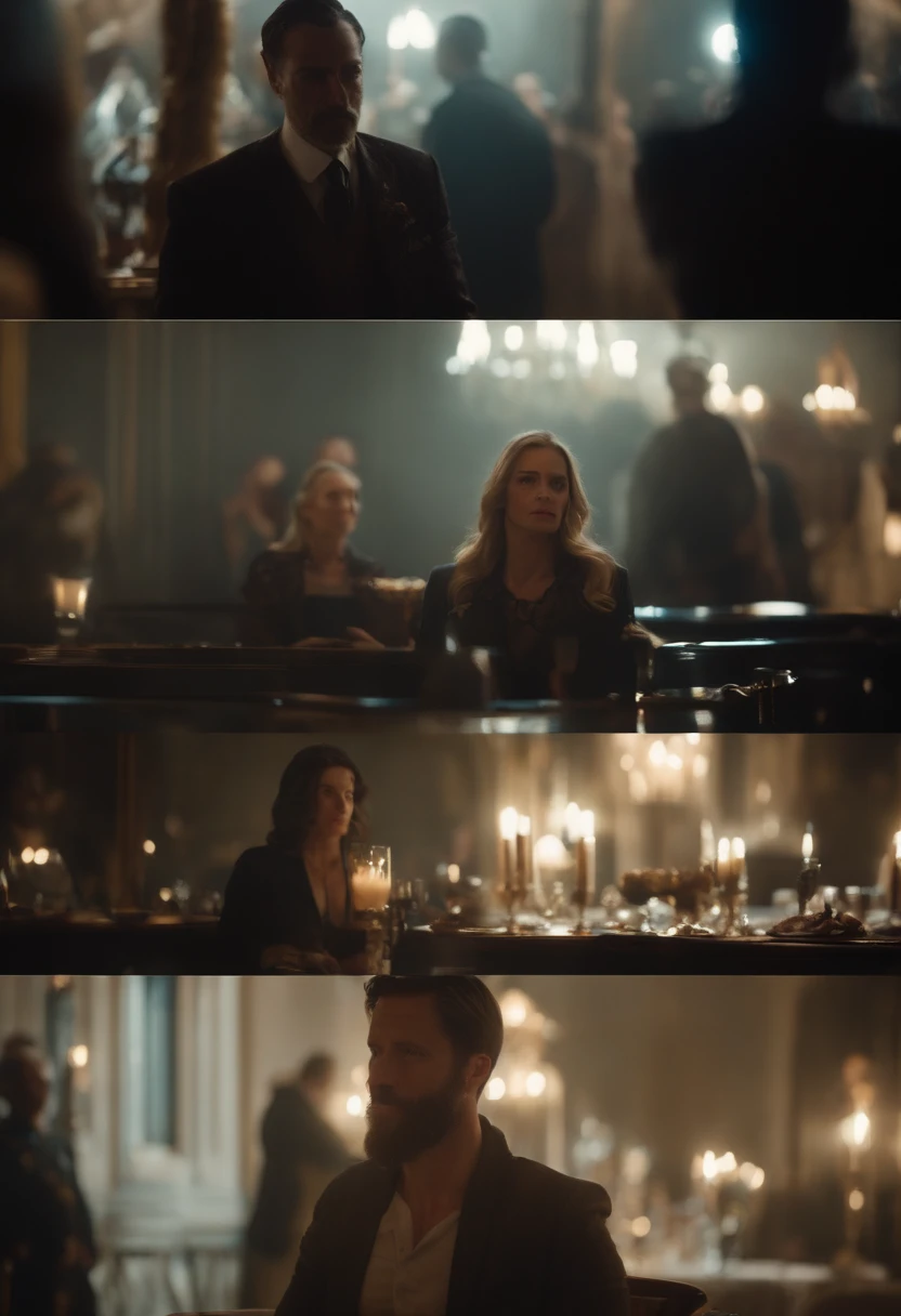 uma cena de caos e desespero.