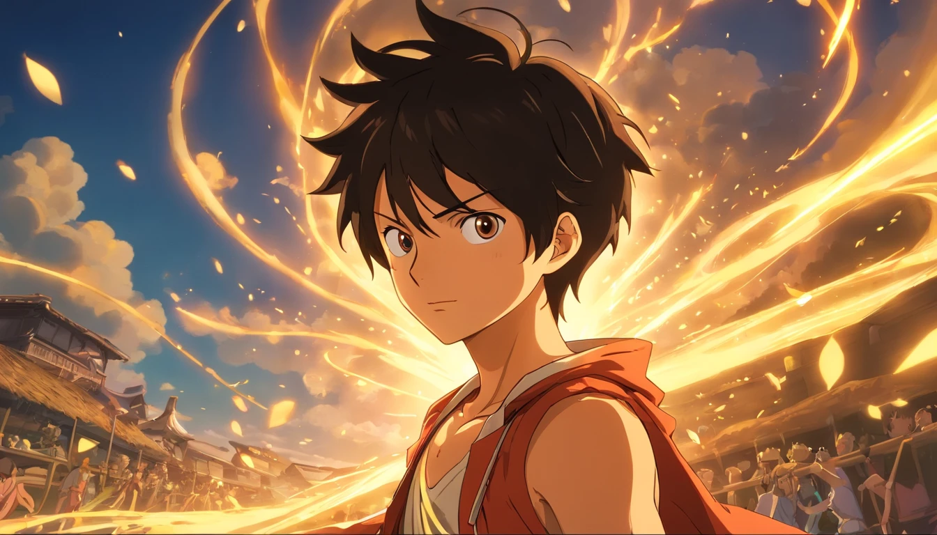 Crie posters emocionantes，Apresenta Luffy como protagonista "one piece" No calor do momento. Capture the essence of your fiery determination and indomitable spirit，Pois ele desencadeou sua ira sobre seus inimigos. Mantenha-o curto, ousado, E transmitem fortemente o poder bruto da raiva de Luffy., hypnotic, androgynous, gadgetpunk, tiro no rosto, Cinema4D rendering, profundidade de campo, Tapestry, Cor preta, classical realism, Brilha com pouca luz, Ultra foto realsisim, Shadows Dramatic, Estilo filme noir, 4k