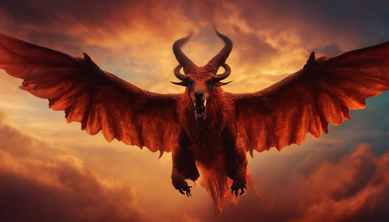 4 demons flying