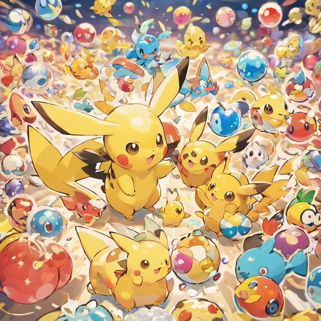 [IP] surrounded by a bunch of colorful stickers, in the style of photorealistic renderings, capturing moments, interactive exhibits, single object, tinycore, similar color with [IP], meticulous photorealistic still lifes