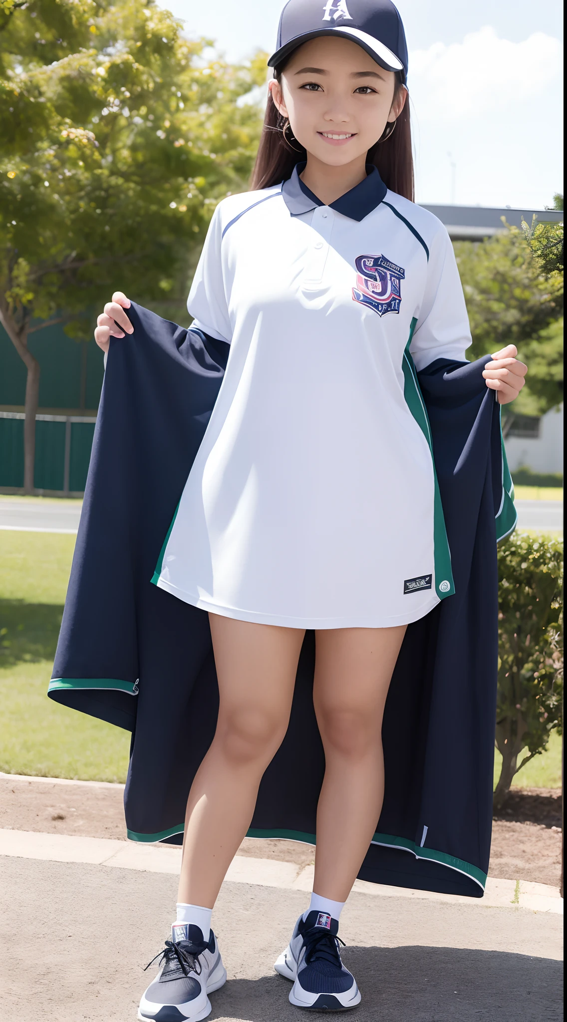 masutepiece、Best Quality、ultra-detailliert、Top image quality、1 persons、Athletics uniforms、17 year old woman
