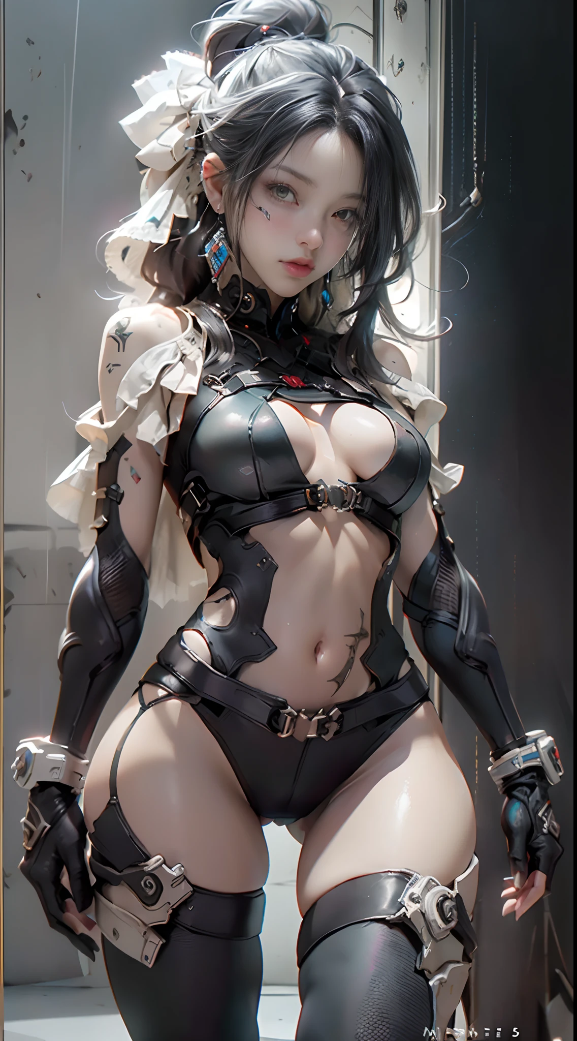 erotic, poking through top, nudistic, hentai, naked, camel toe, ((Best quality)), ((masterpiece)), (detailed:1.4), 3D, an image of a beautiful cyberpunk female,HDR (High Dynamic Range),Ray Tracing,NVIDIA RTX,Super-Resolution,Unreal 5,Subsurface scattering,PBR Texturing,Post-processing,Anisotropic Filtering,Depth-of-field,Maximum clarity and sharpness,Multi-layered textures,Albedo and Specular maps,Surface shading,Accurate simulation of light-material interaction,Perfect proportions,Octane Render,Two-tone lighting,Wide aperture,Low ISO,White balance,Rule of thirds,8K RAW,