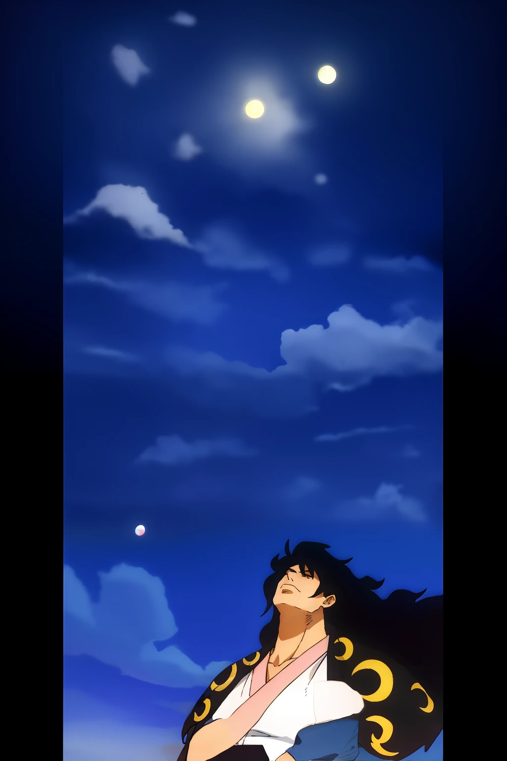 dark blue skies, amanhecer, estrelas, anime, bonito