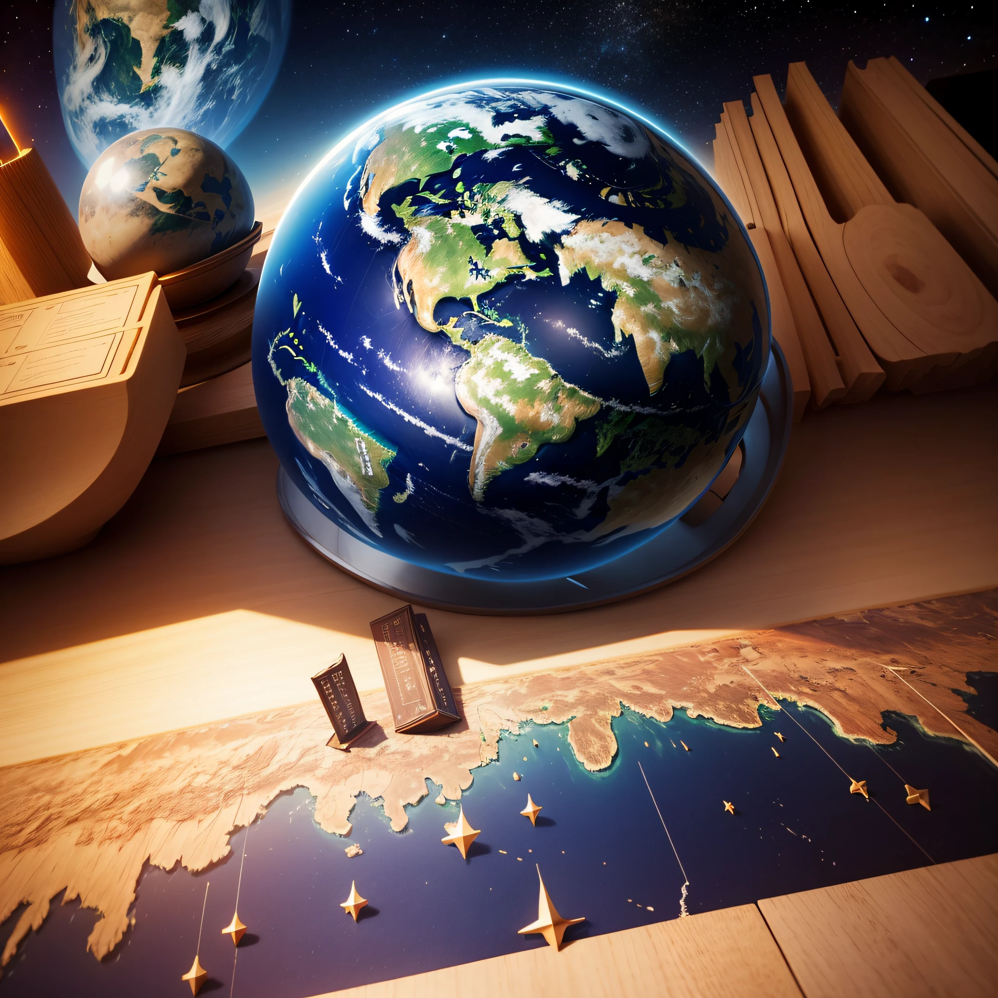earth, planet, space, globe, world, sun, map, night, universe, blue, global, astronomy, light, 3d, sphere, sunrise, ocean, satellite, europe, atmosphere, sea, stars, solar, star, science