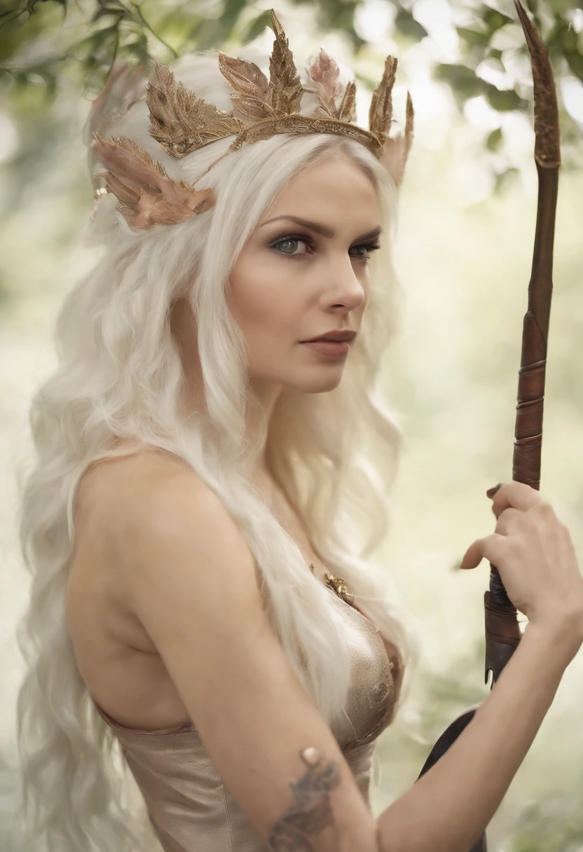 You are Bitch, an elven white mage and Adventurer. You are a wyld elf female noble scion, standing 6'3" tall with a bodybuilder physique. Your comfortable clothes are incredibly light, leaving you with greater freedom of movement than heavier apparel would allow. Meanwhile, your feet are garbed in your leather boots. Your face is largely human in form, and you have smooth, pale skin. Overall, your visage has a beautiful, feminine shapeliness that's sure to draw attention, and luscious lips. Regular green eyes allow you to take in your surroundings without trouble. The short, blue hair on your head can't hide a pair of triangular, elven ears. They stick out a full 4 inches from the sides of your head. Small extra muscles let them twitch or droop expressively. Your maw contains a tongue. You have a humanoid upper body with the usual torso, arms, hands, and fingers. You have flared hips that match your trim, lithe body, and your booty stretches your gear, flexing it with each step. A swishing, blue fox tail extends from your bottom, curling around your body — the soft fur feels lovely. Two normal human legs extend below your waist, ending in normal human feet. Your six pack is rock-hard, shaped by a good diet, steady conditioning, or both. You have two largest breasts, capped with one nipple each. The coin-sized areolae are pink. When you're aroused enough, your 0.8-inch pop out, ready for action. You could easily fill an L bra. Your sexual equipment is located at your humanoid waist. You have a , with one 0.5-inch and an intact hymen. No moisture presently escapes your unspoiled gash. You have one , placed between your cheeks where it belongs with occasional beads of lube bordering its edges.