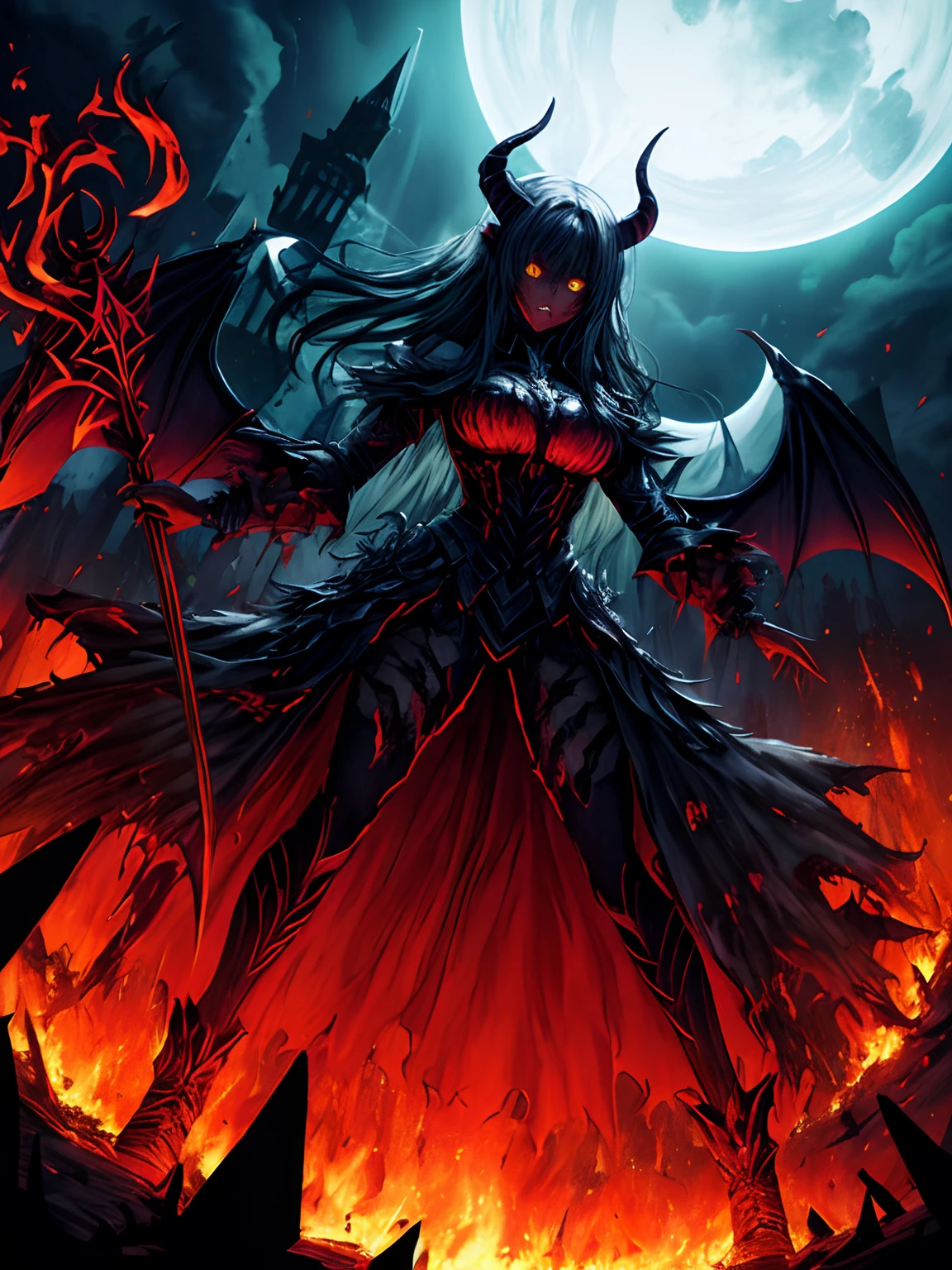 (dark skin), (demon horns), large breasts,
Immortal temptation takes over my mind
Condemned
Fallen weak on my knees, summon the strength
Of mayhem
I am the storm that is approaching
Provoking black clouds in isolation
I am reclaimer of my name
Born in flames, I have been blessed
My family crest is a demon of death
Forsakened, I am awakened
A phoenix's ash in dark divine
Descending misery
Destiny chasing time
Inherit the nightmare, surrounded by fate
Can't run away
Keep walking the line between the light
Led astray
Through vacant halls I won't surrend5r
The truth rev5aled in eyes of ember
We fight through fire and ice forever
Two souls once lost, and now they remember
I am the storm that is approaching
Provoking black clouds and isolation
I am reclaimer of my name
Born in flames, I have been blessed
My family crest is a demon of death
Forsakened, I am awakened
A phoenix's ash in dark divine
Descending misery
Destiny chasing time
Disappear into the night
Lost shadows left behind
Obsession's pulling me
Fading, I've come to take what's mine
Lurking in the shadows under veil of night
Constellations of blood pirouette
Dancing through the graves of those who stand at my feet
Dreams of the black throne I keep on repeat
A derelict of darkness, summoned from the ashes
The puppetmaster congregates all the masses
Pulling strings, twisting minds as blades hit
You want this power? Then come try and take it
Beyond the tree
Fire burns
Secret love
Bloodline yearns
Dark minds embrace
Crimson joy
Does your dim heart
Heal or destroy?
Bury the light deep within
Cast aside, there's no coming home
We're burning chaos in the wind
Drifting in the ocean all alone