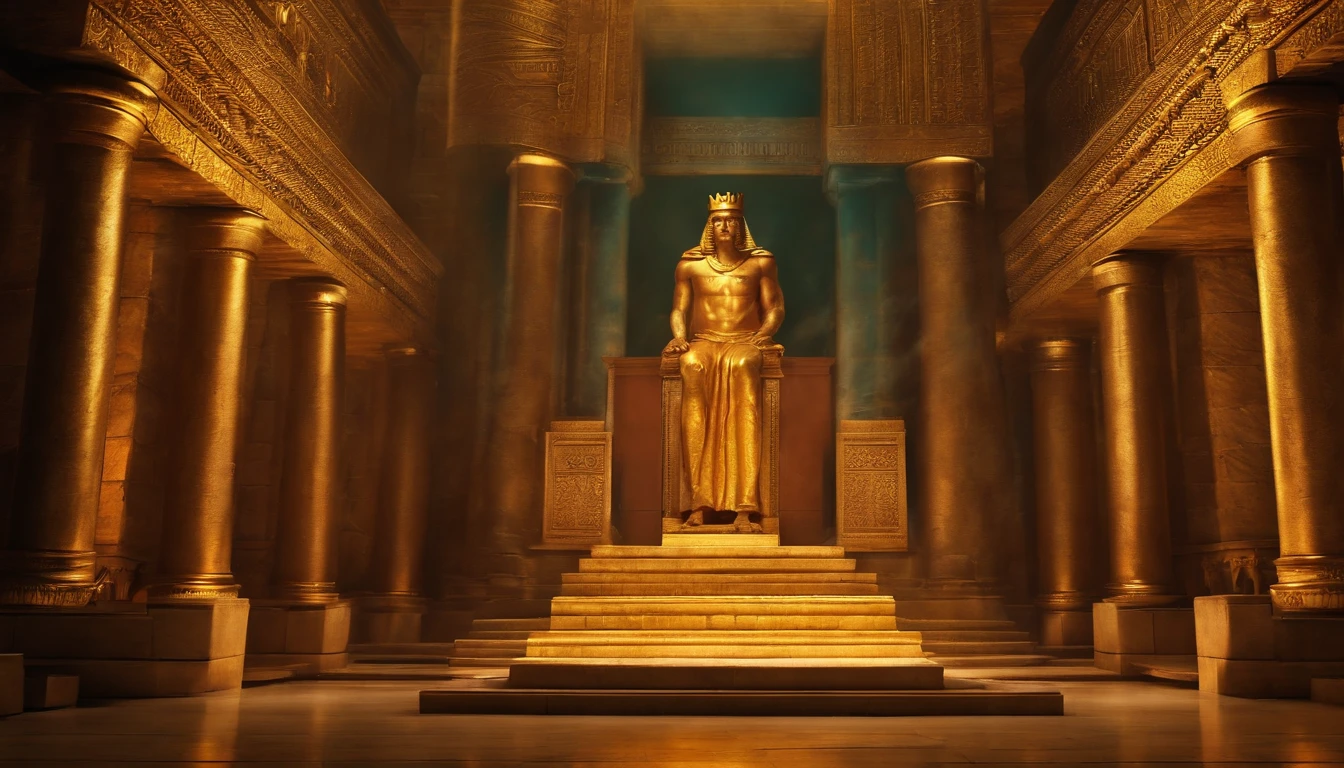 Image of King Solomon in Solomon's temple
